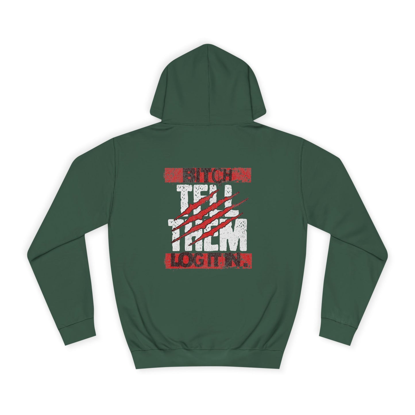 Unisex 'TELL THEM LOG IT IN' Hoodie with Graphic Design, Cozy Sweatshirt, Trendy Apparel,Gift, Casual Wear, Perfect for Trendy Life