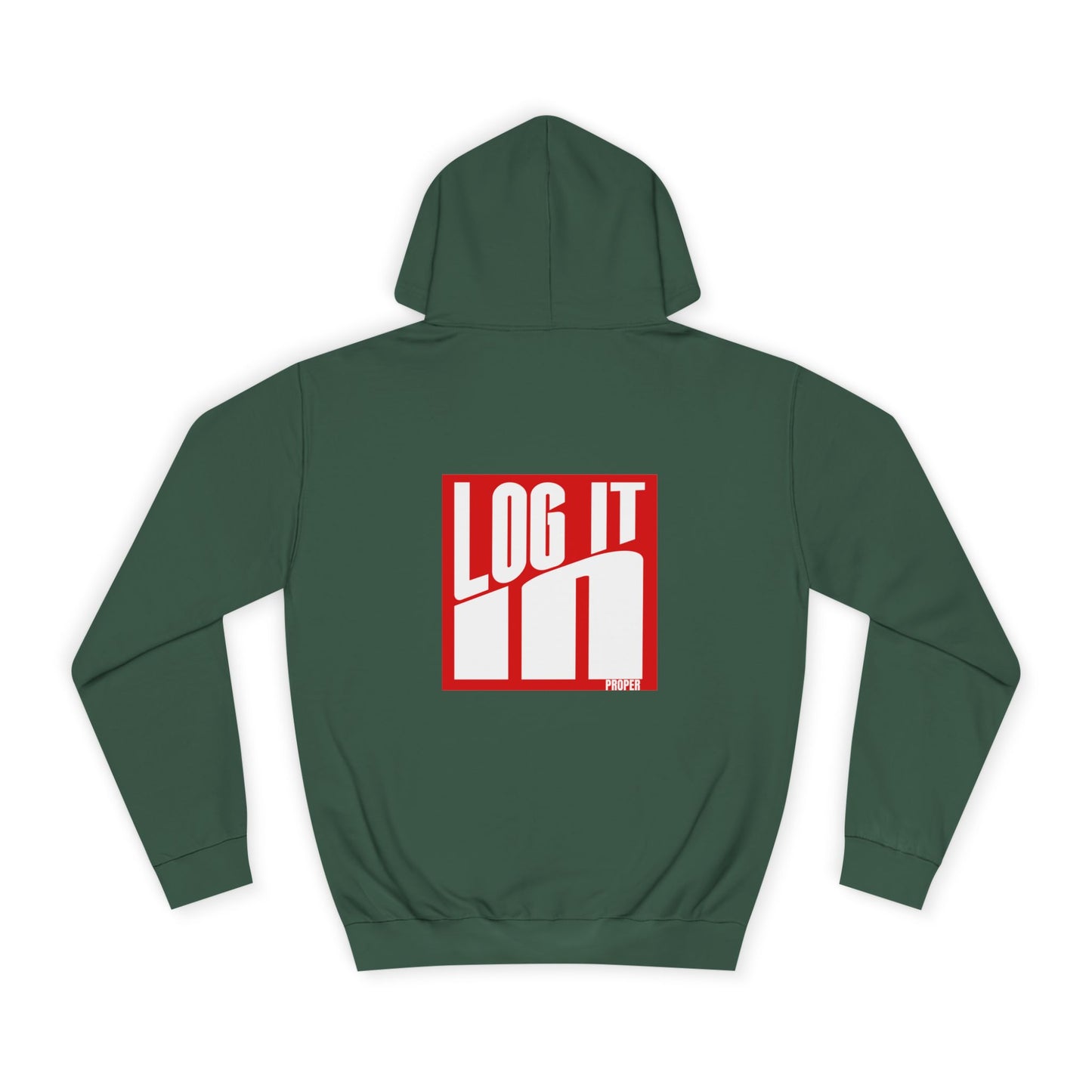 Unisex Log it in Hoodie - Trendy Campus Style, Casual Wear, Cozy Gift, Comfortable Lounge Hoodie, Essentials