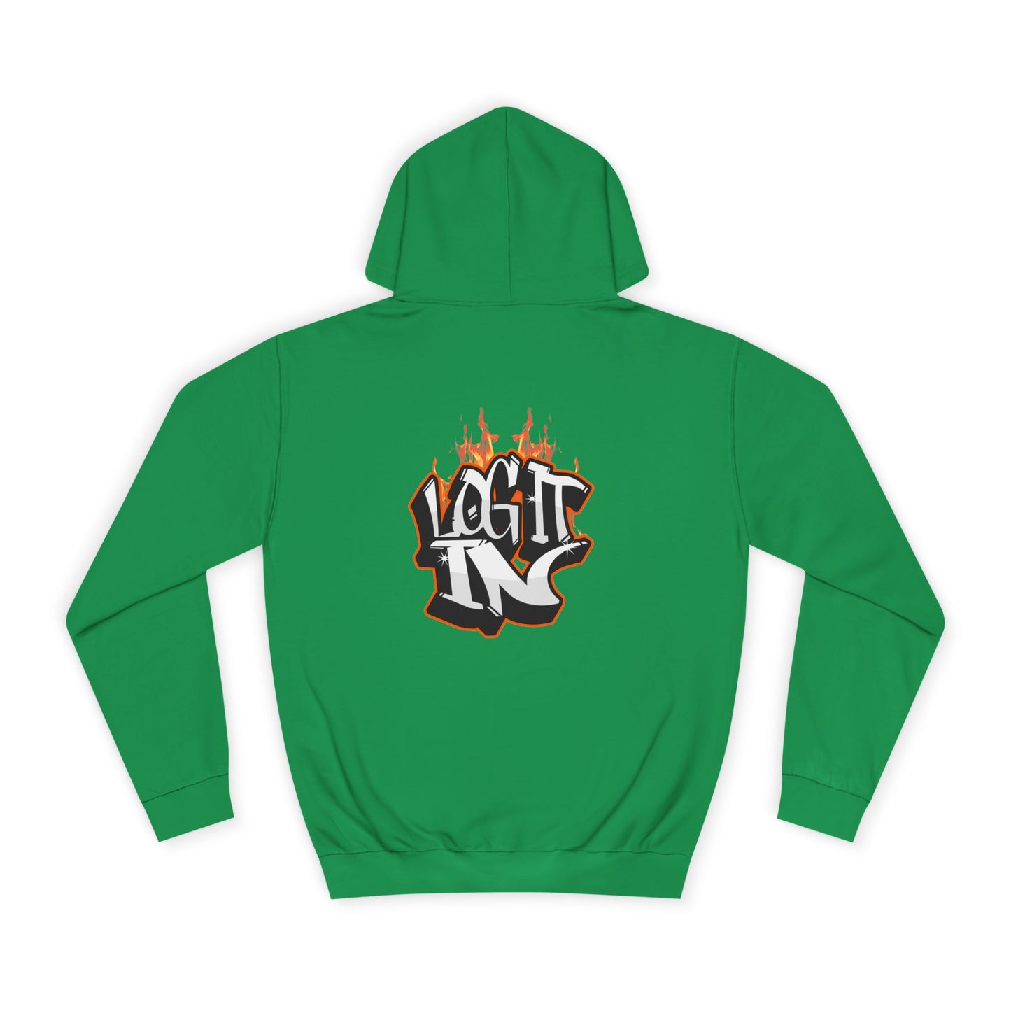 Stylish Unisex Log it in Hoodie, Casual Streetwear, Graphic Pullover, Trendy Everyday Wear, Cozy Hoodie
