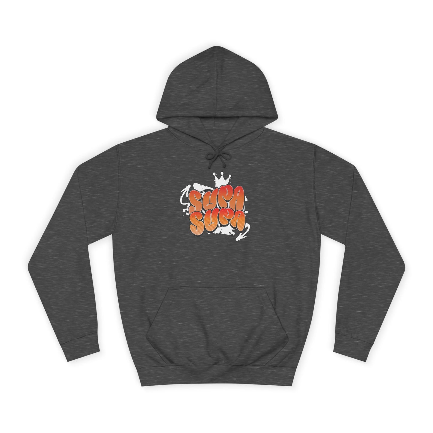 Unisex Hoodie with Retro 'Supa Supa' Design