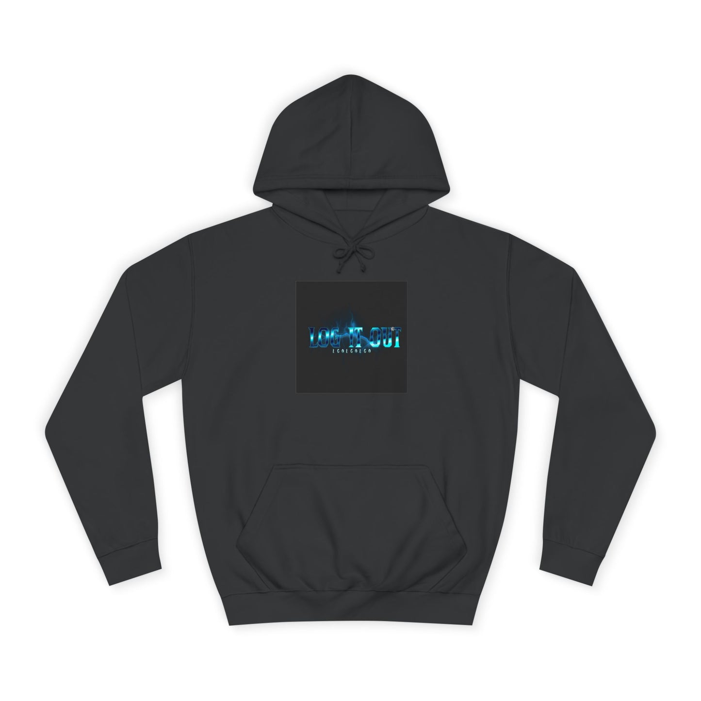 Unisex Log it out Hoodie with Digital Glow Design - Perfect for Gifts, Casual Wear,Events, Graphic Sweatshirt