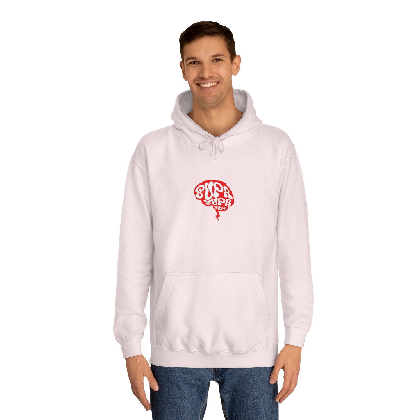 Supa Supa Hoodie, Unisex College Sweatshirt, Cozy Hoodie, Trendy Graphic Hoodie, Gift for Any One