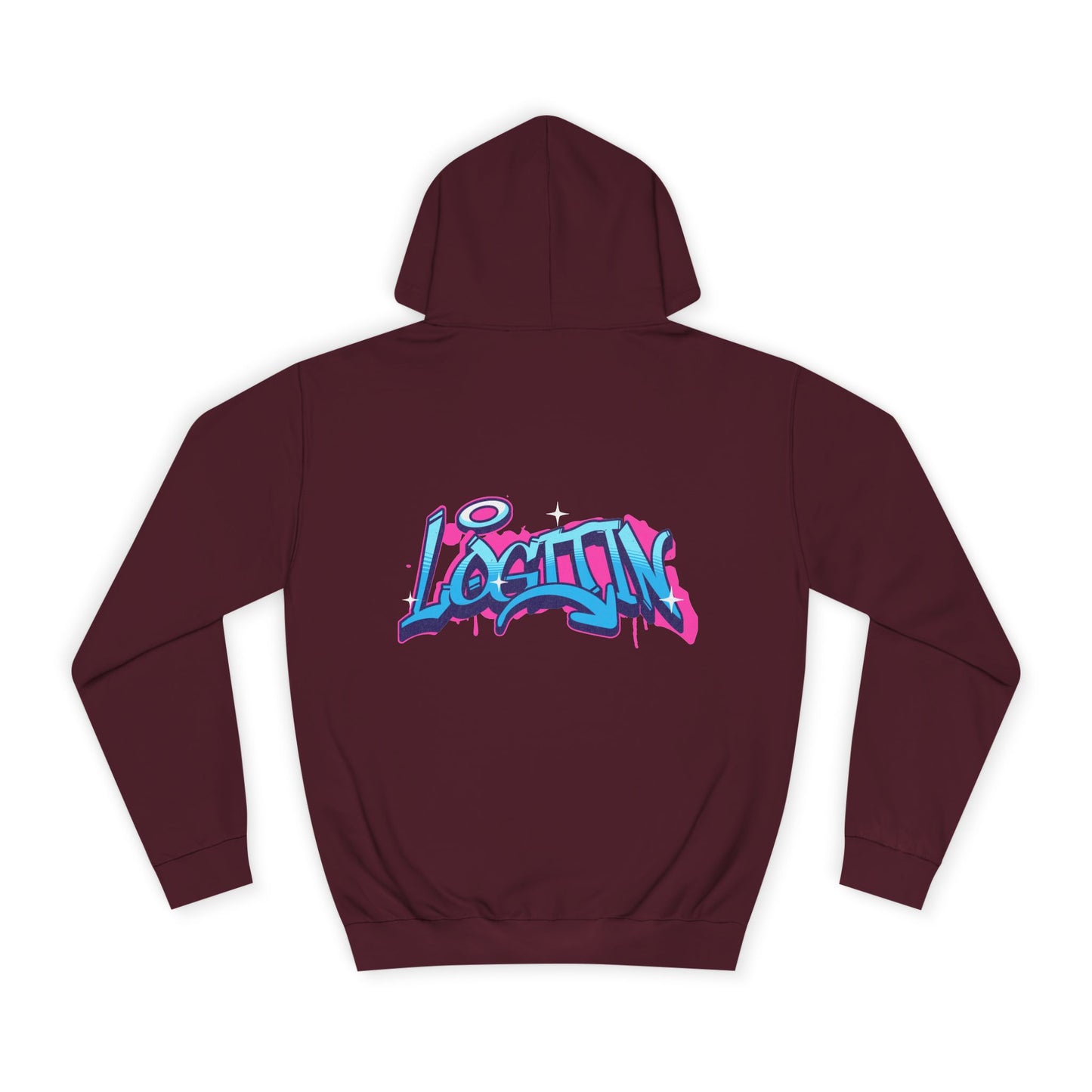 Vibrant Log it in Hoodie, Unisex Cozy Sweatshirt, Trendy Streetwear, Perfect for Life, Gift for Stylish Fall Apparel