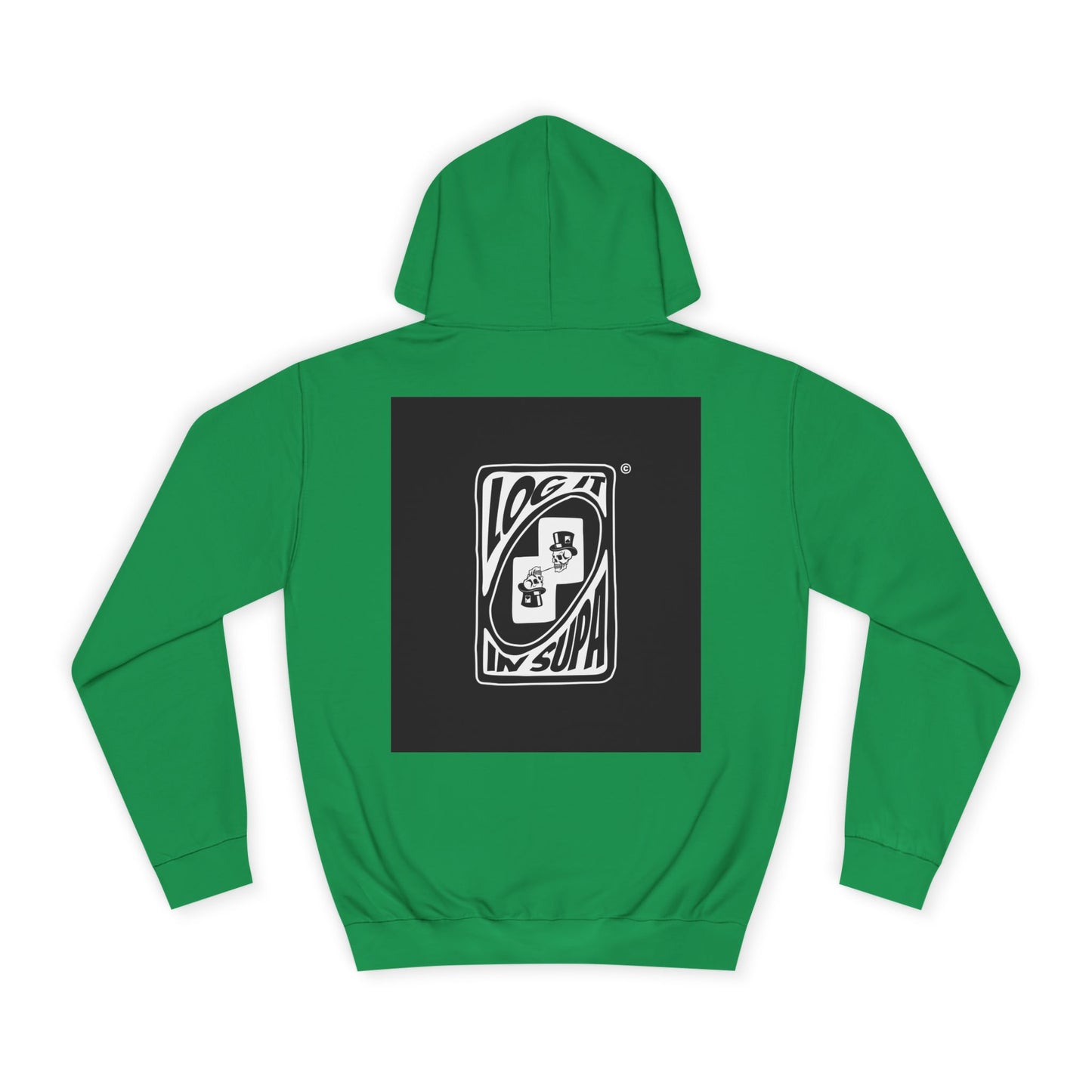 Unisex Log it in Hoodie with Unique Graphic Design, Ideal for Custom Wear, Gifts for Graduates, Cool Streetwear
