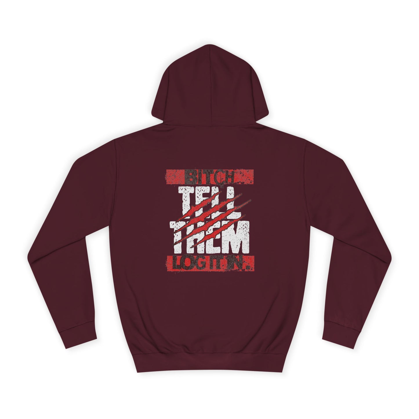 Unisex 'TELL THEM LOG IT IN' Hoodie with Graphic Design, Cozy Sweatshirt, Trendy Apparel,Gift, Casual Wear, Perfect for Trendy Life