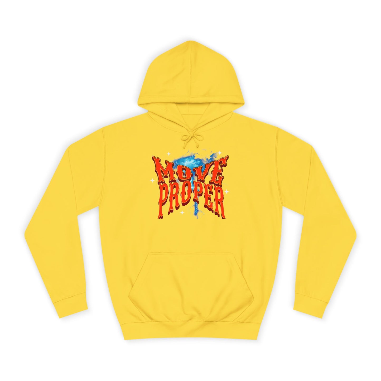 Unisex Hoodie - Move Proper Graphic, Trendy Casual Wear