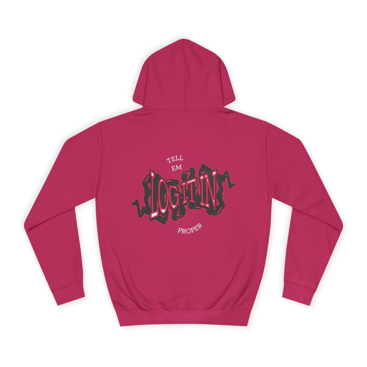 'Log it in'Hoodie for Unisex, Casual Wear, Trendy Apparel, Perfect for Everyday wear, Comfortable Fit