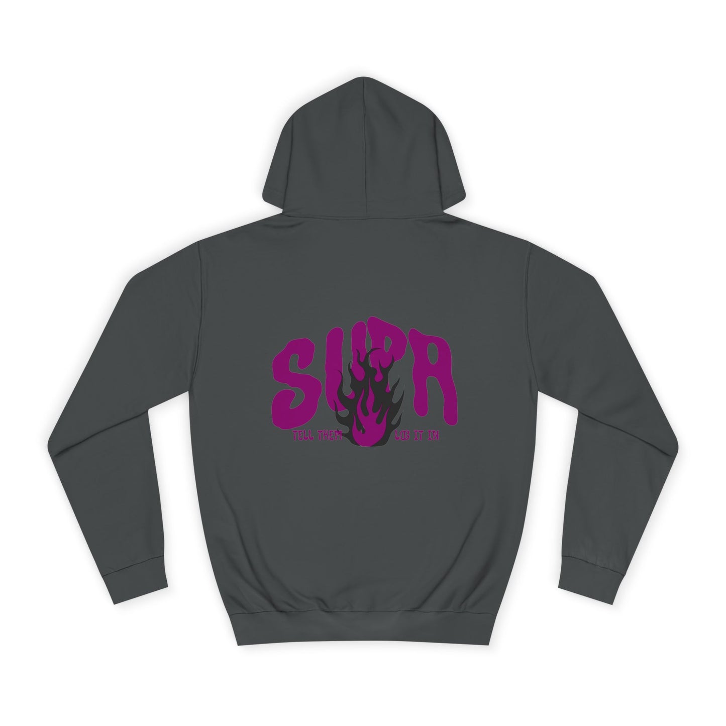 Trendy Unisex SUPA Hoodie with Unique Flame Design - Perfect for Any One, Casual Wear, Gifts, Streetwear, or Events