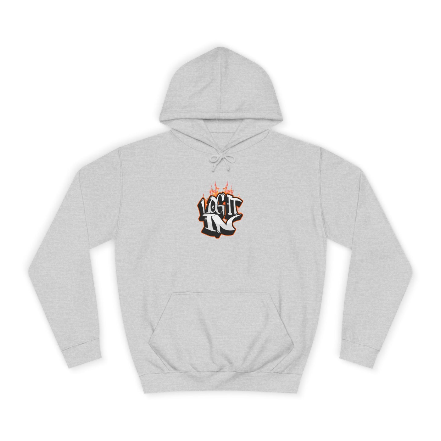 Stylish Unisex Log it in Hoodie, Casual Streetwear, Graphic Pullover, Trendy Everyday Wear, Cozy Hoodie