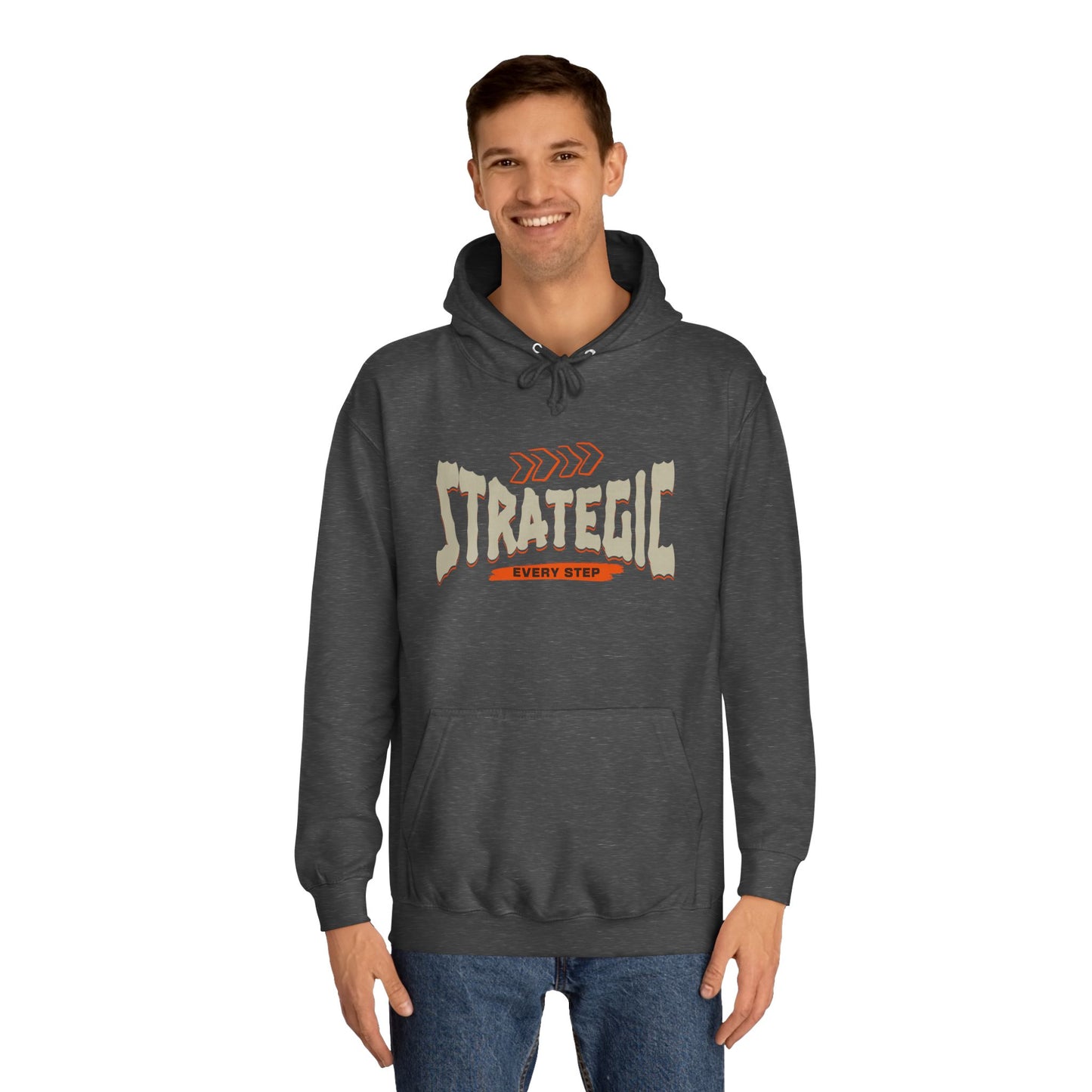 Strategic Unisex Hoodie - Every Step - Cozy Style for joints & Trendsetters