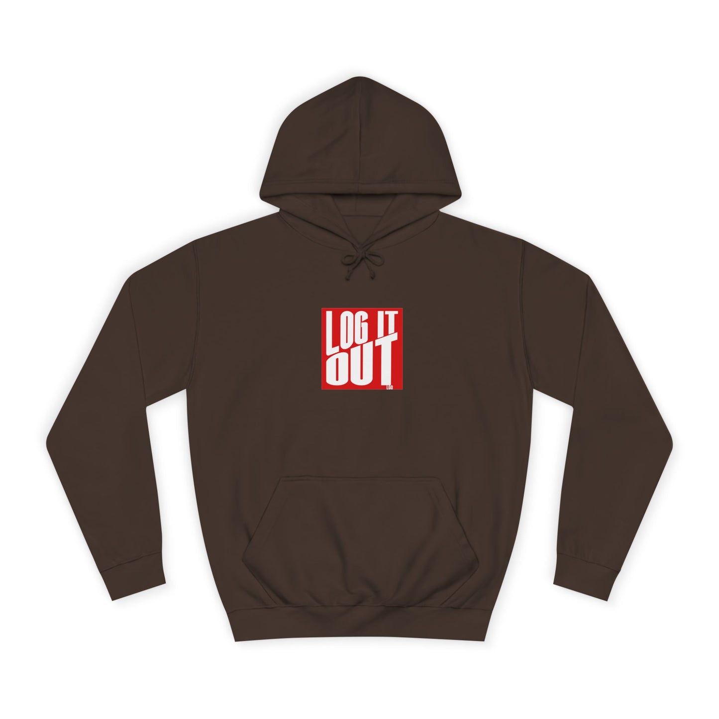 Unisex Hoodie with 'LOG IT OUT' Design for Everyday wear, Gift for Graduates, Relaxed Fit Hoodie,