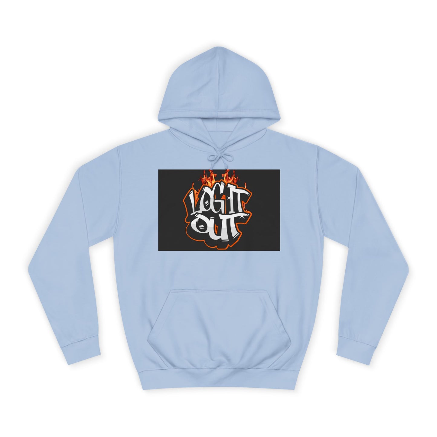 Stylish Unisex Hoodie with 'Log It Out' Design, Cozy Wear, Trendy Streetwear, Perfect for Parties