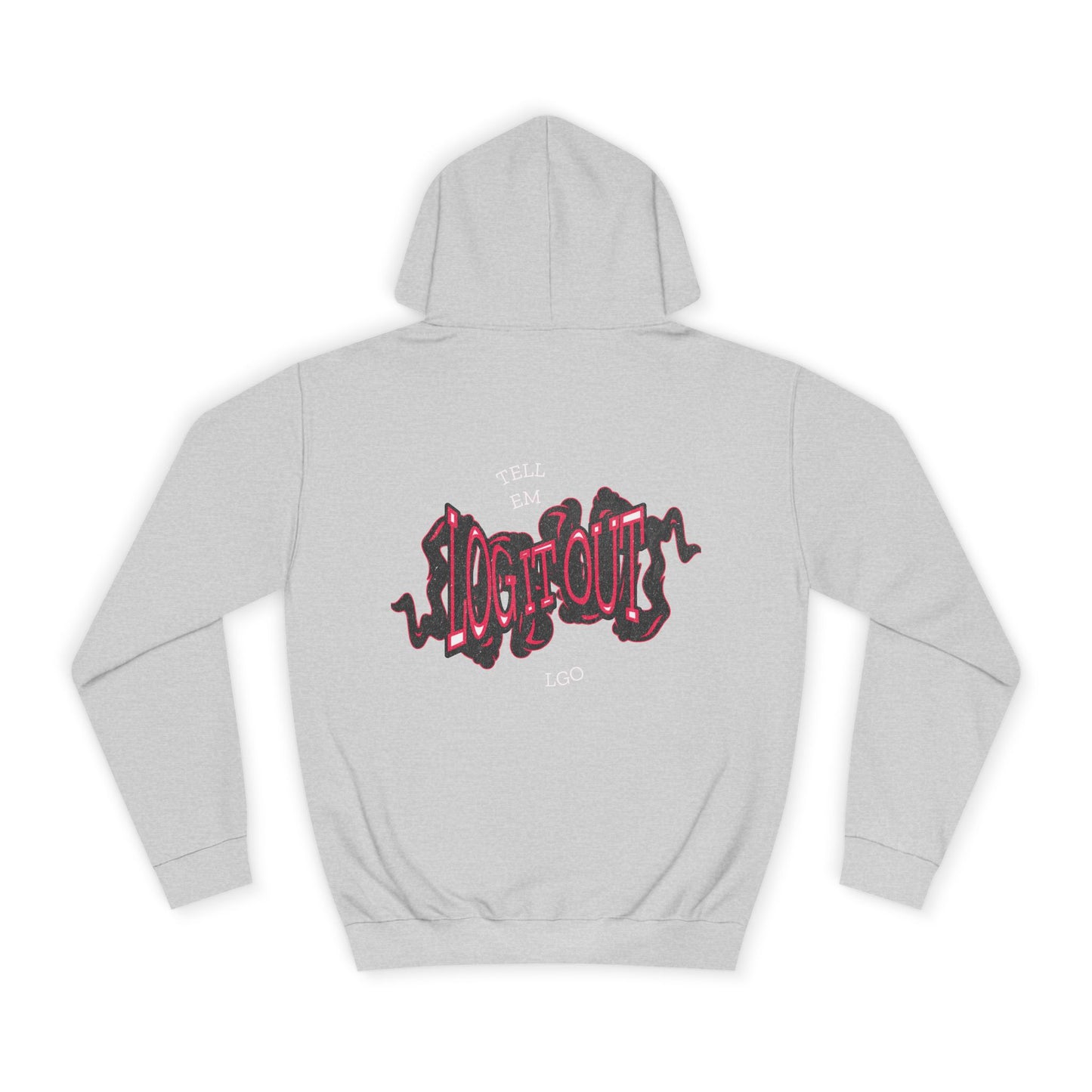 Unisex Hoodie with 'Log it Out' Design, Cozy Sweatshirt,Trendy Apparel, Gift, Lounge Wear, Trendy Hoodie