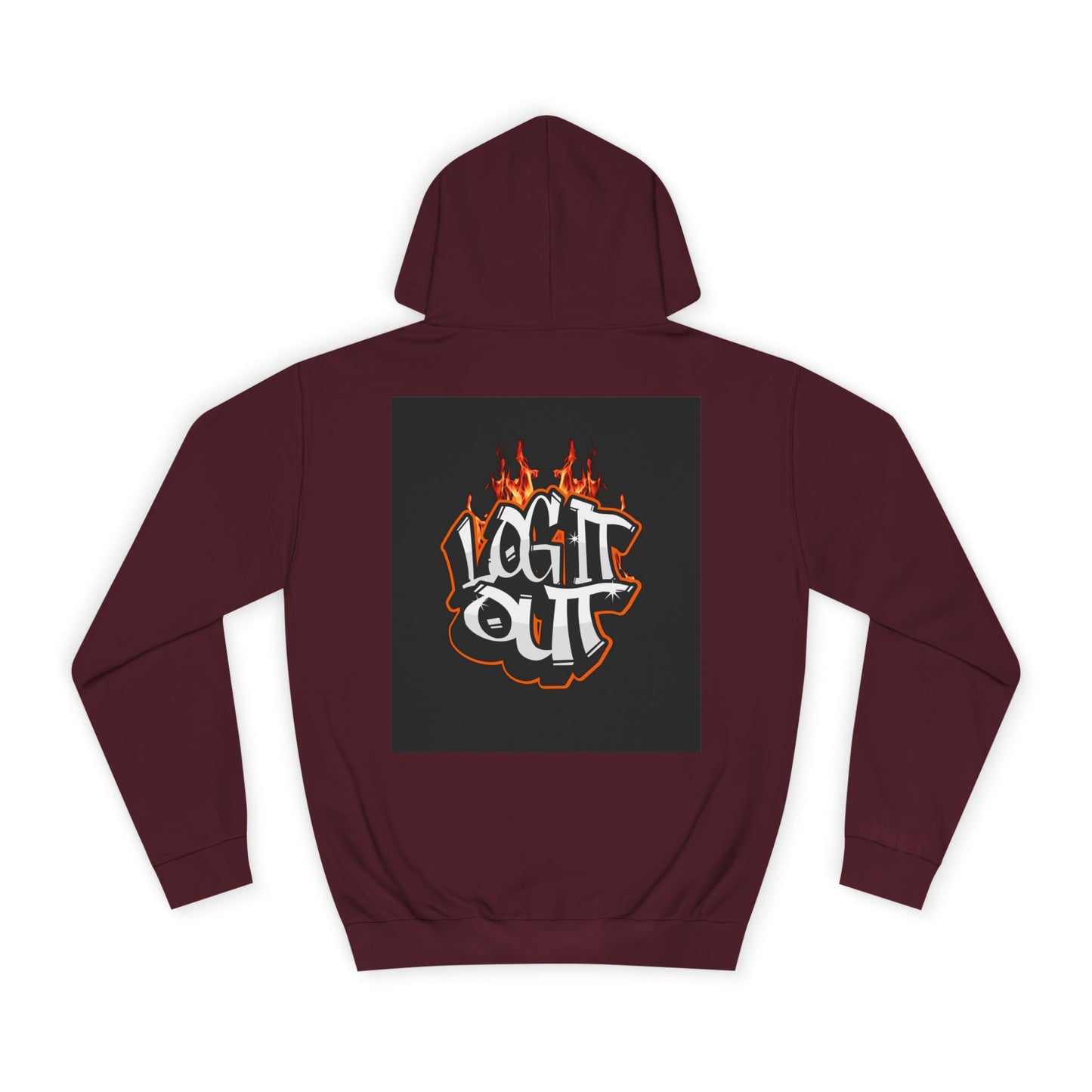 Stylish Unisex Hoodie with 'Log It Out' Design, Cozy Wear, Trendy Streetwear, Perfect for Parties