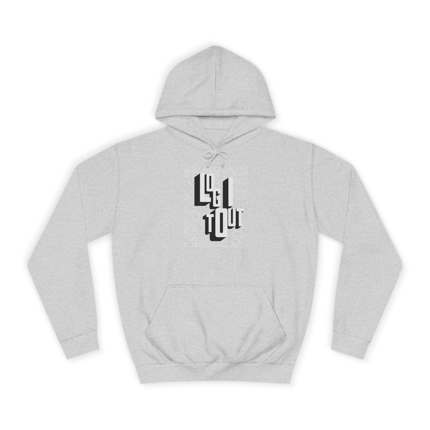Unisex Hoodie with Unique Typography, Cozy College Sweatshirt, College Gift, Modern Hoodie, Graphic Pull-over