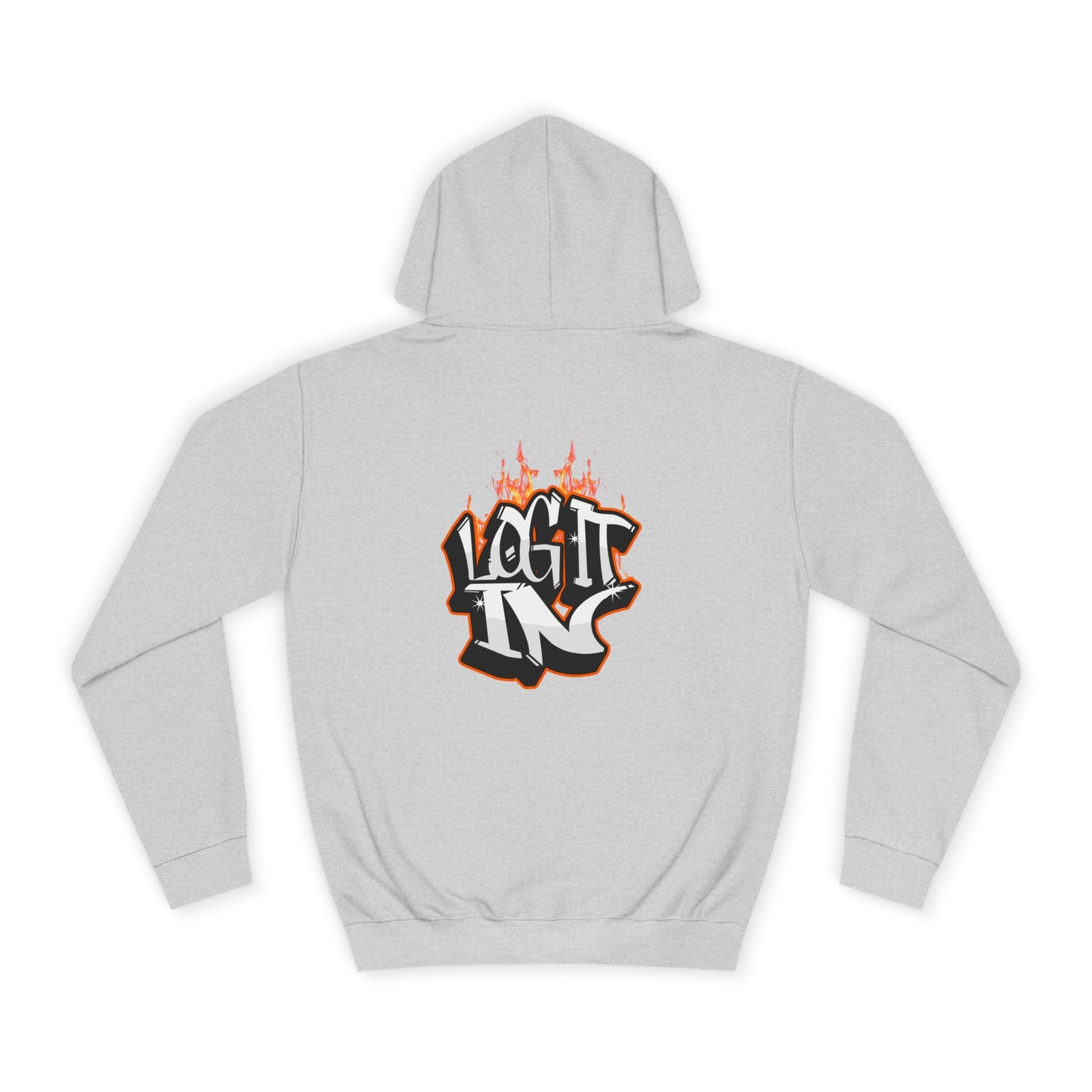 Stylish Unisex Log it in Hoodie, Casual Streetwear, Graphic Pullover, Trendy Everyday Wear, Cozy Hoodie