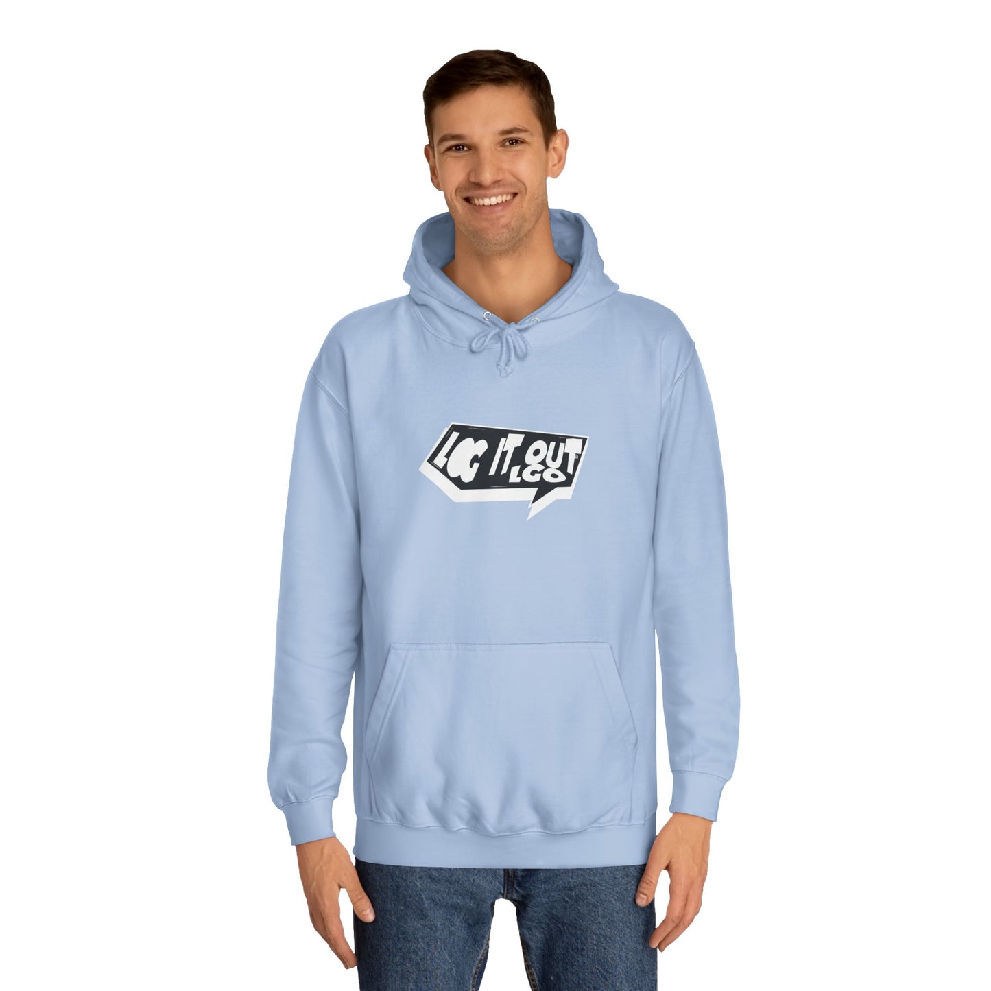 Chill Vibes Unisex Log it out Hoodie - Perfect for Campus Wear, Gifts, Casual Outfits, Fall/Winter Style, Cozy Fashion
