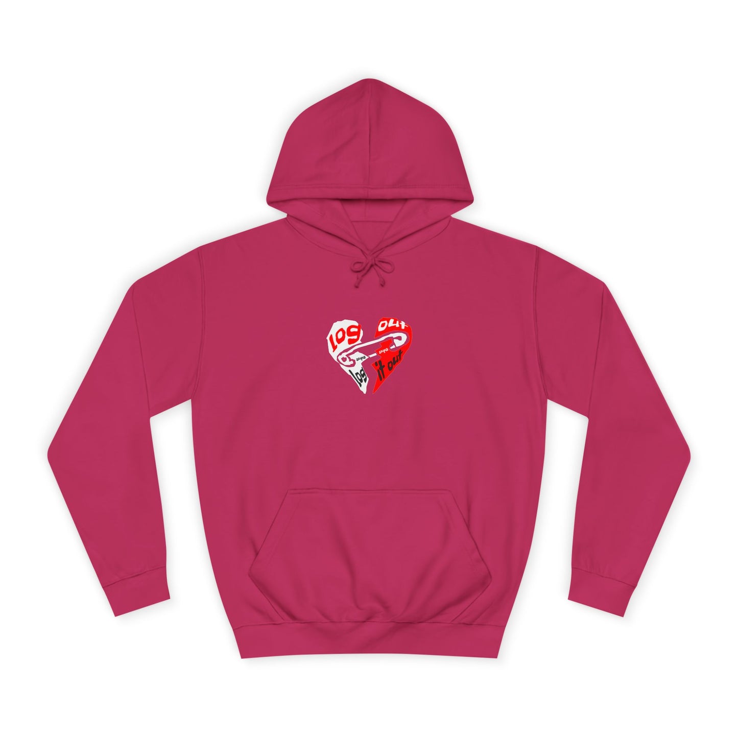 Unisex Log it out Hoodie with Heart Design | Comfortable Sweatshirt for Any One| Perfect for Events, Gifts