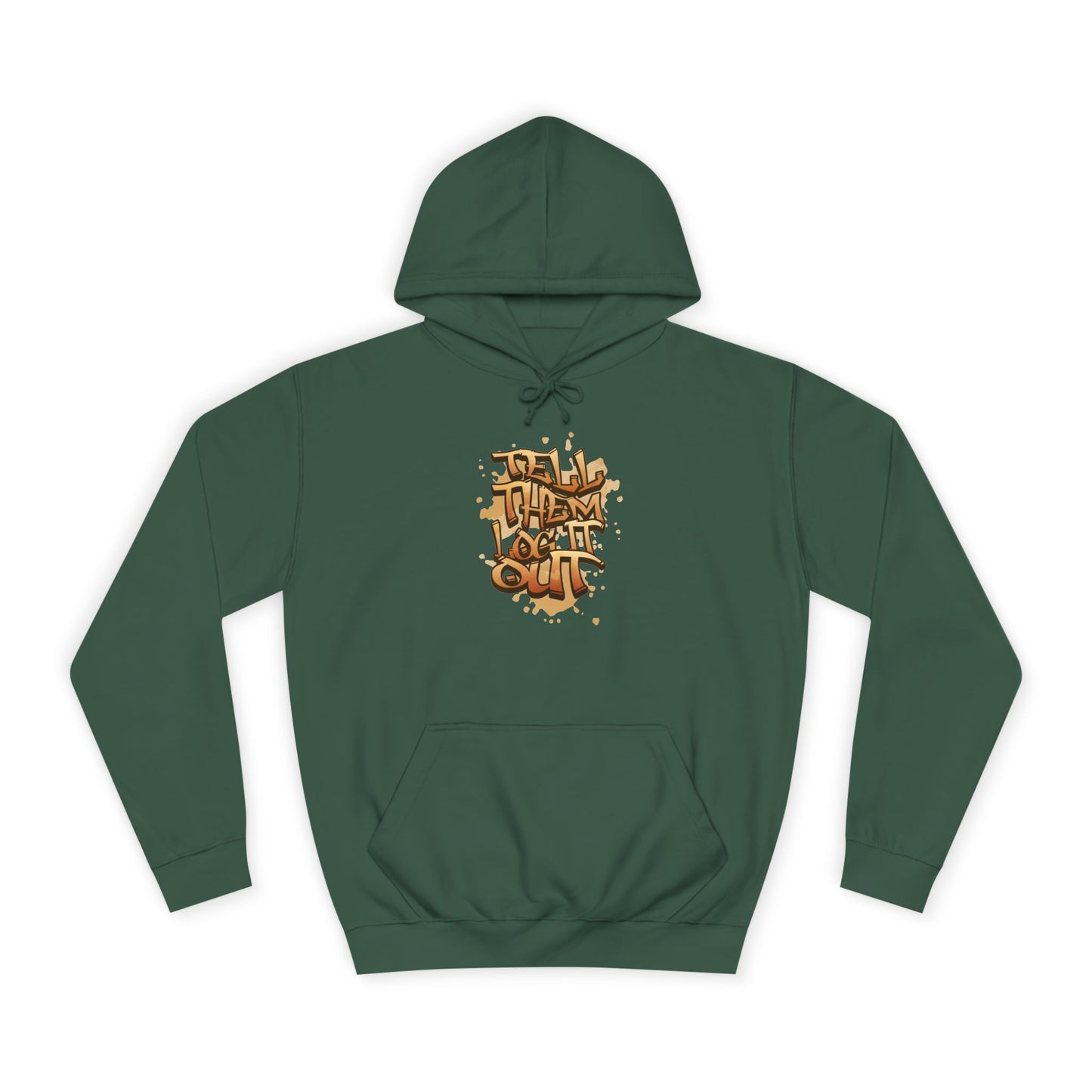 Unisex Hoodie with Graffiti Art, Streetwear Style, Casual Outfit, Gift, Trendy Hoodie for Everyday Life