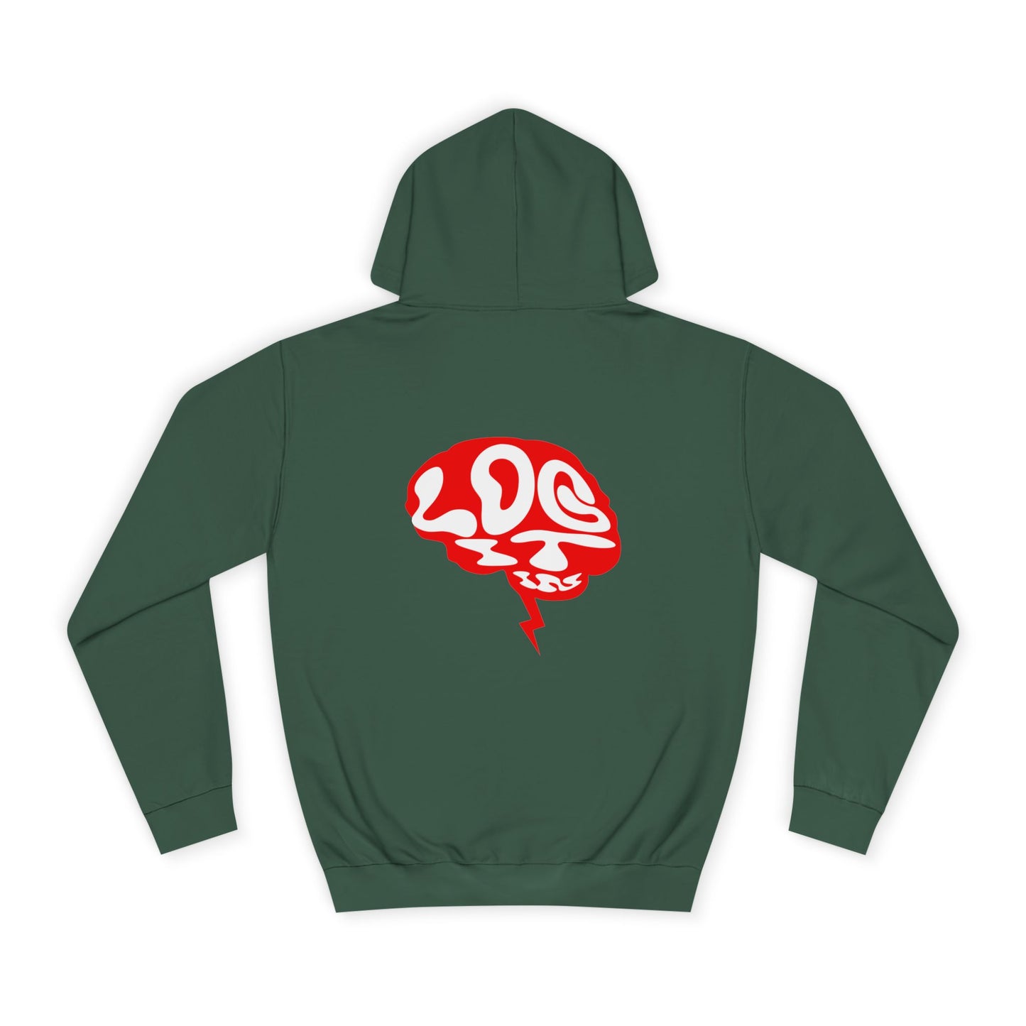 Unisex Log it in Hoodie with Unique Brain Design, Casual Wear, Trendy Apparel, Festive Occasions, Graphic Hoodie