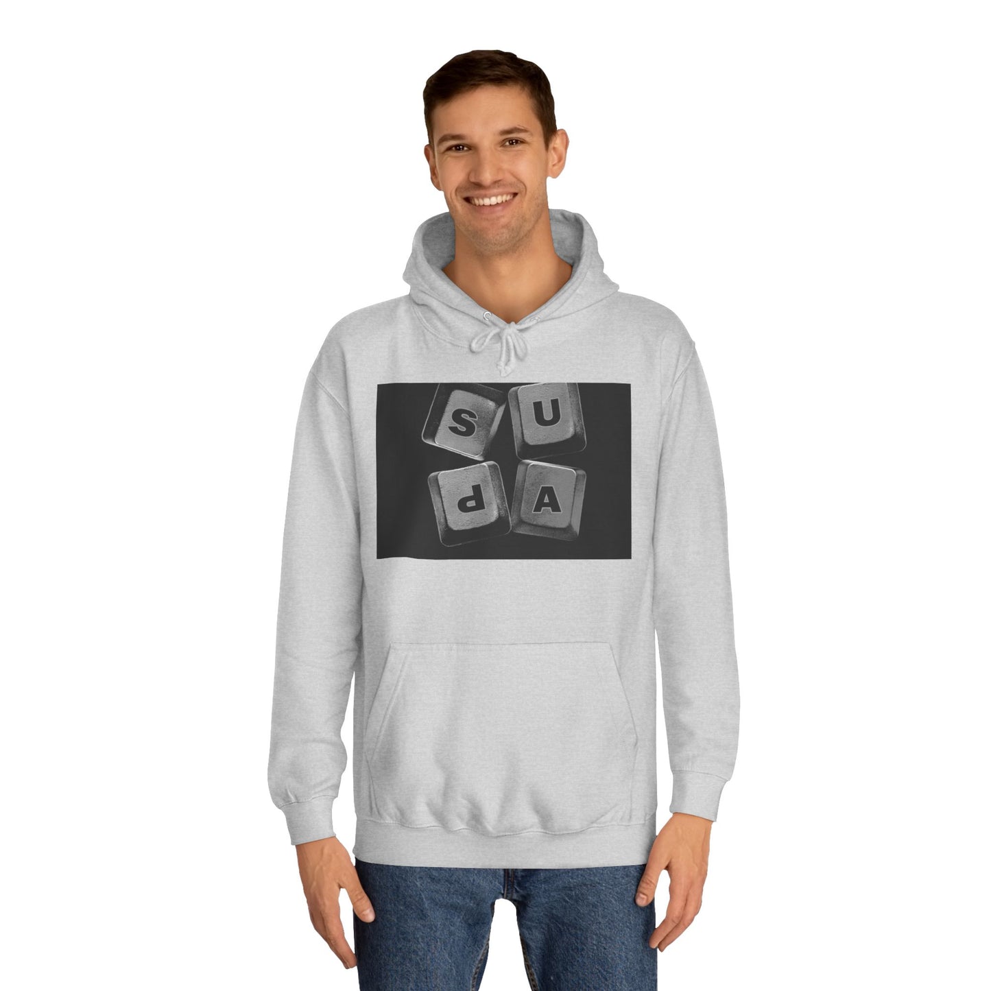 Unisex Hoodie with Graphic Design, Casual Wear, Cozy Layering,Spirit Wear
