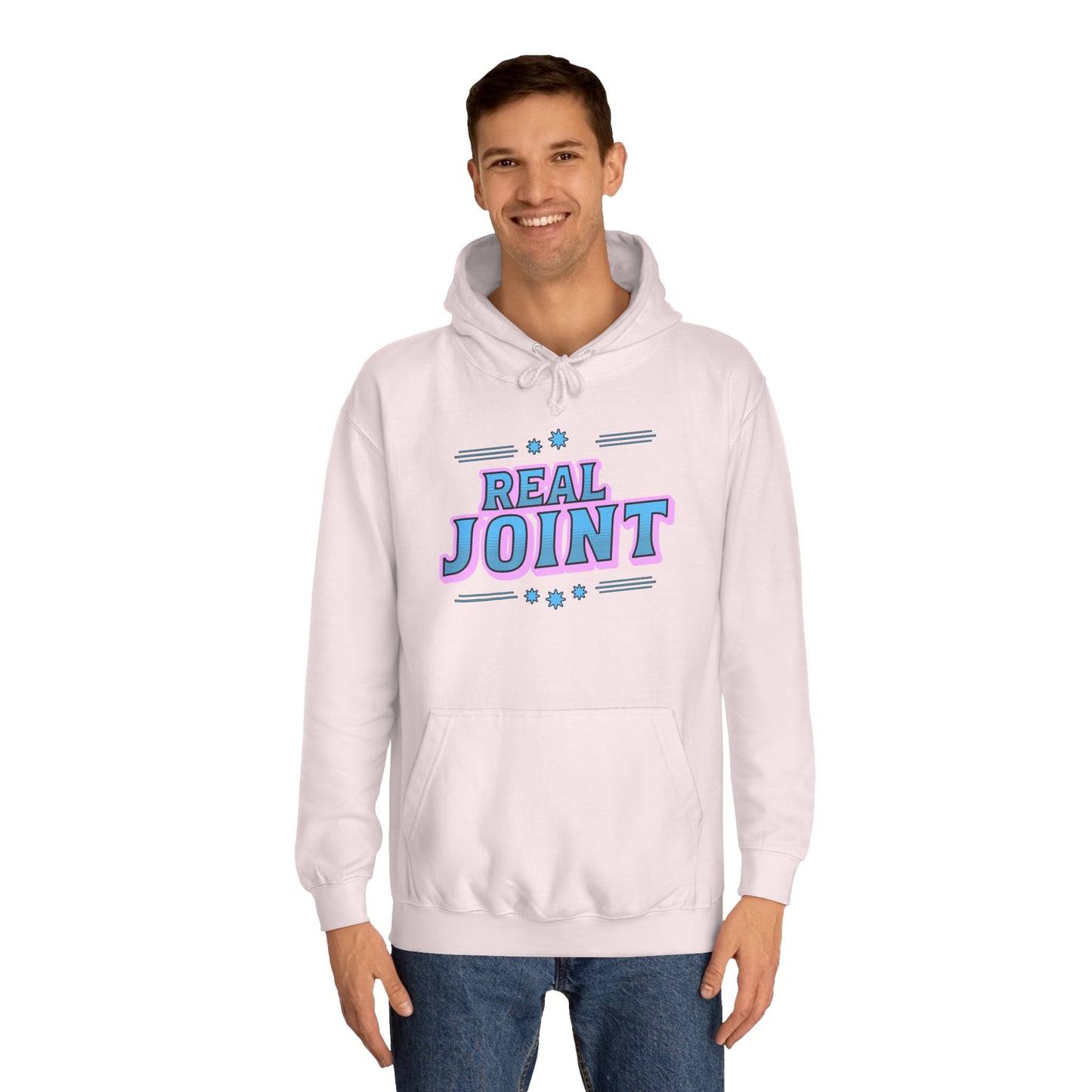 Unisex Hoodie - 'Real Joint' Graphic Sweatshirt for Casual Style