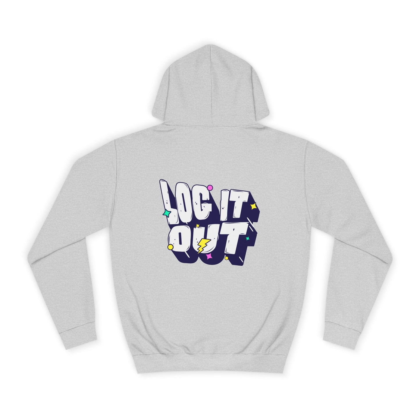 Unisex Hoodie with 'LOC IT OUT' Graphic, Cozy Casual Wear, Perfect for Events, Great Gift Idea