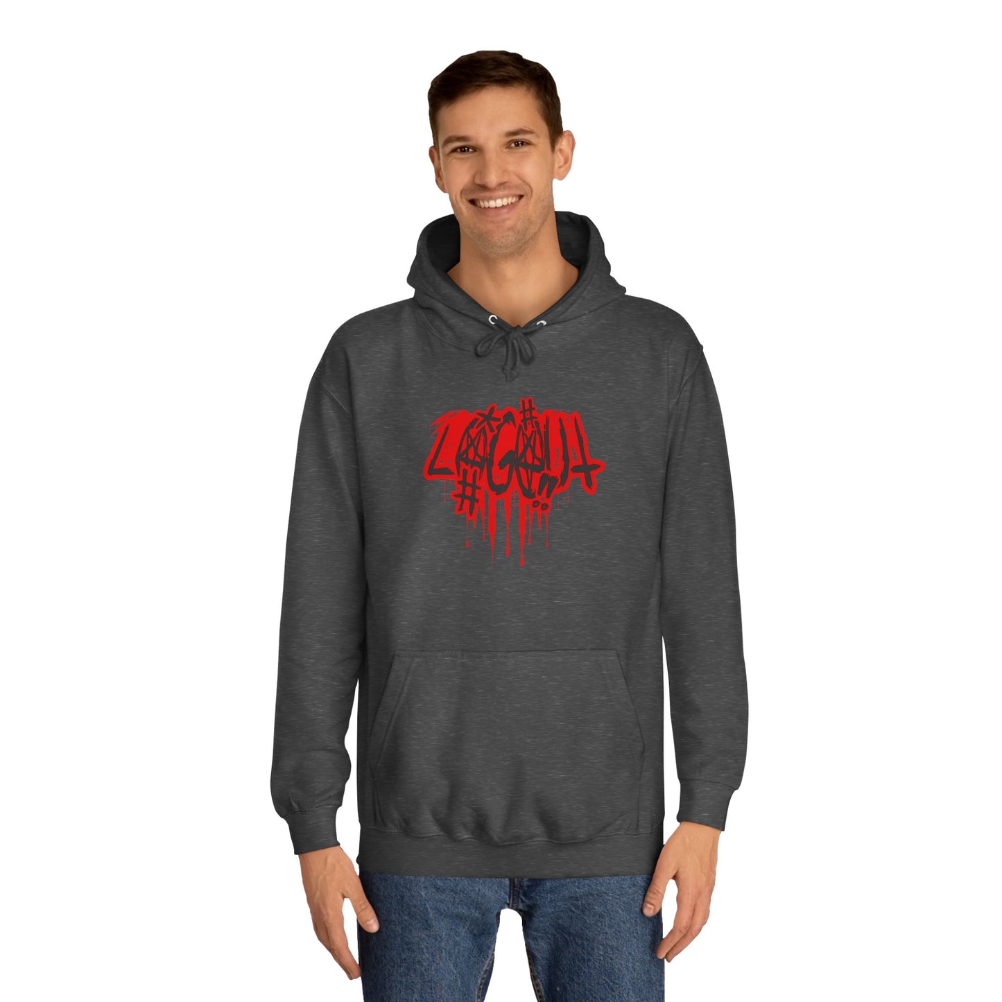 Bold Graffiti log out Hoodie, Unisex Streetwear, Comfortable Casual Wear,