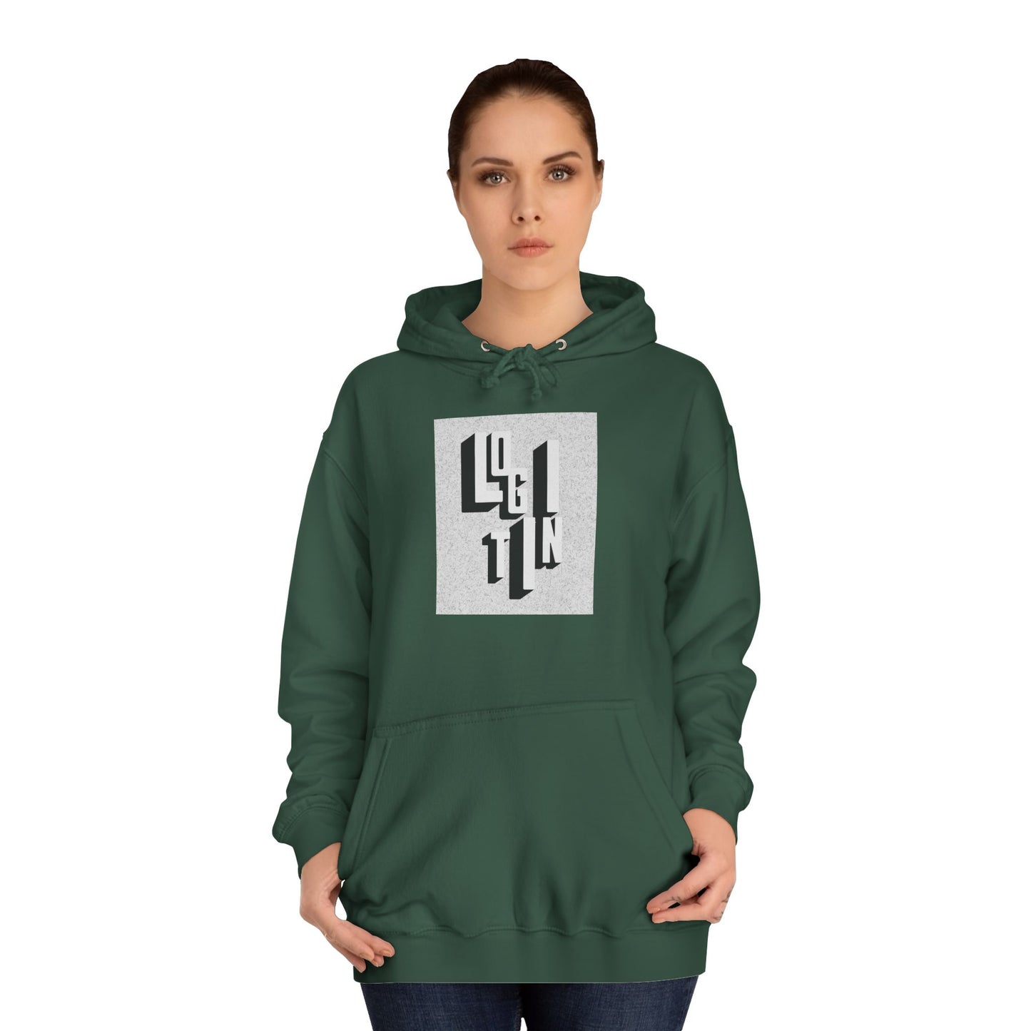 Minimalist Hoodie, Unisex Sweatshirt, Cozy Campus Wear, Student Gift, Modern Graphic Hoodie