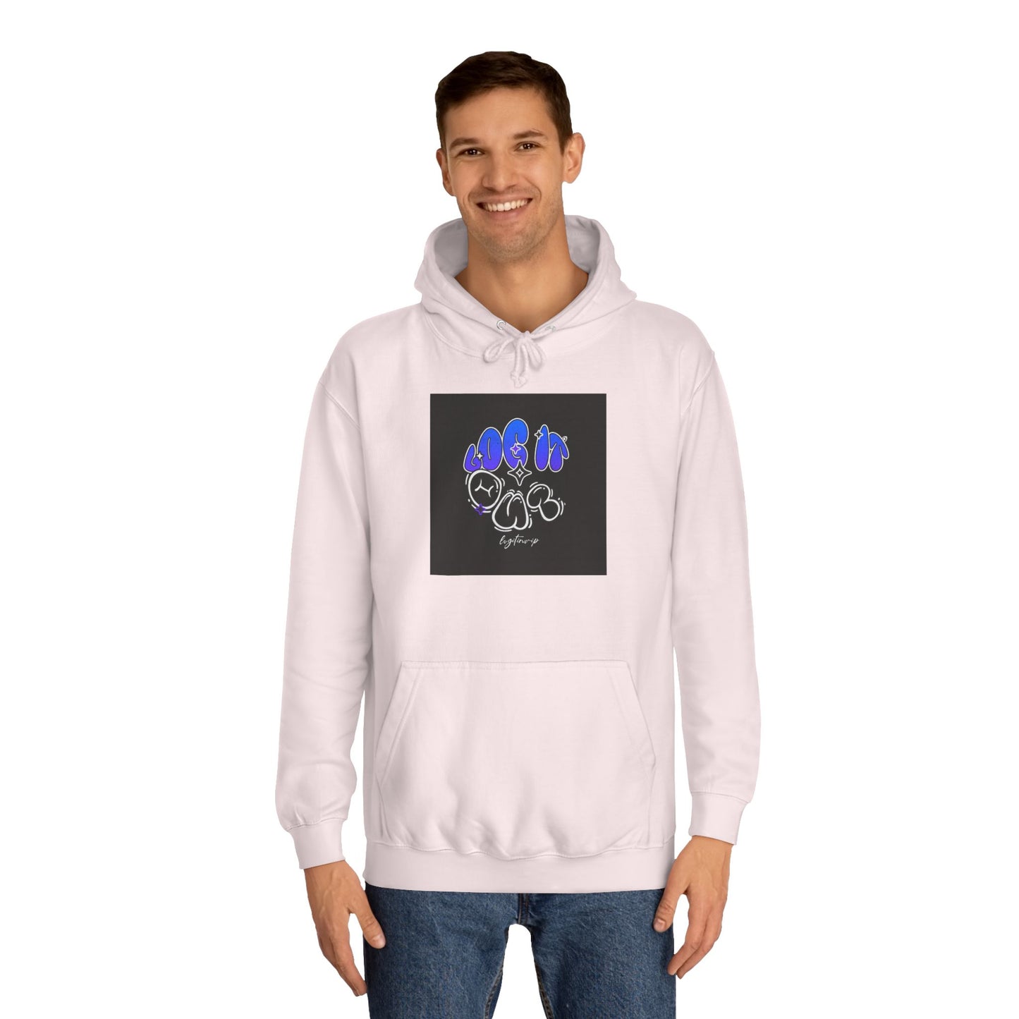 Vibrant Log it out Spirit Hoodie, Unisex Hoodie, Comfortable Sweatshirt, Graphic Hooded Sweatshirt,