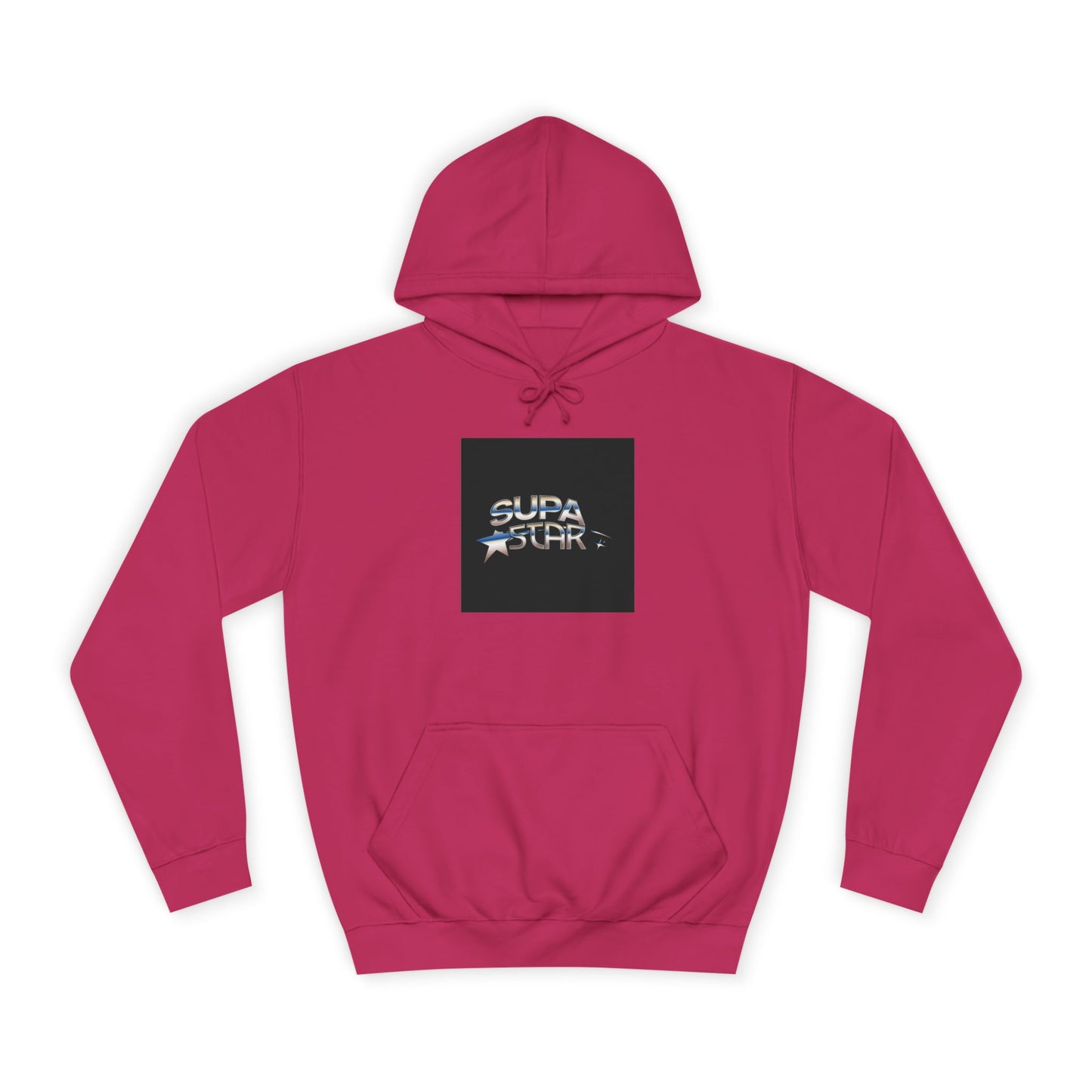 Supa Star Unisex Hoodie | Trendy Custom Apparel, Casual Wear, Star Graphic Hoodie, Adjustable Hooded Sweatshirt, Gift