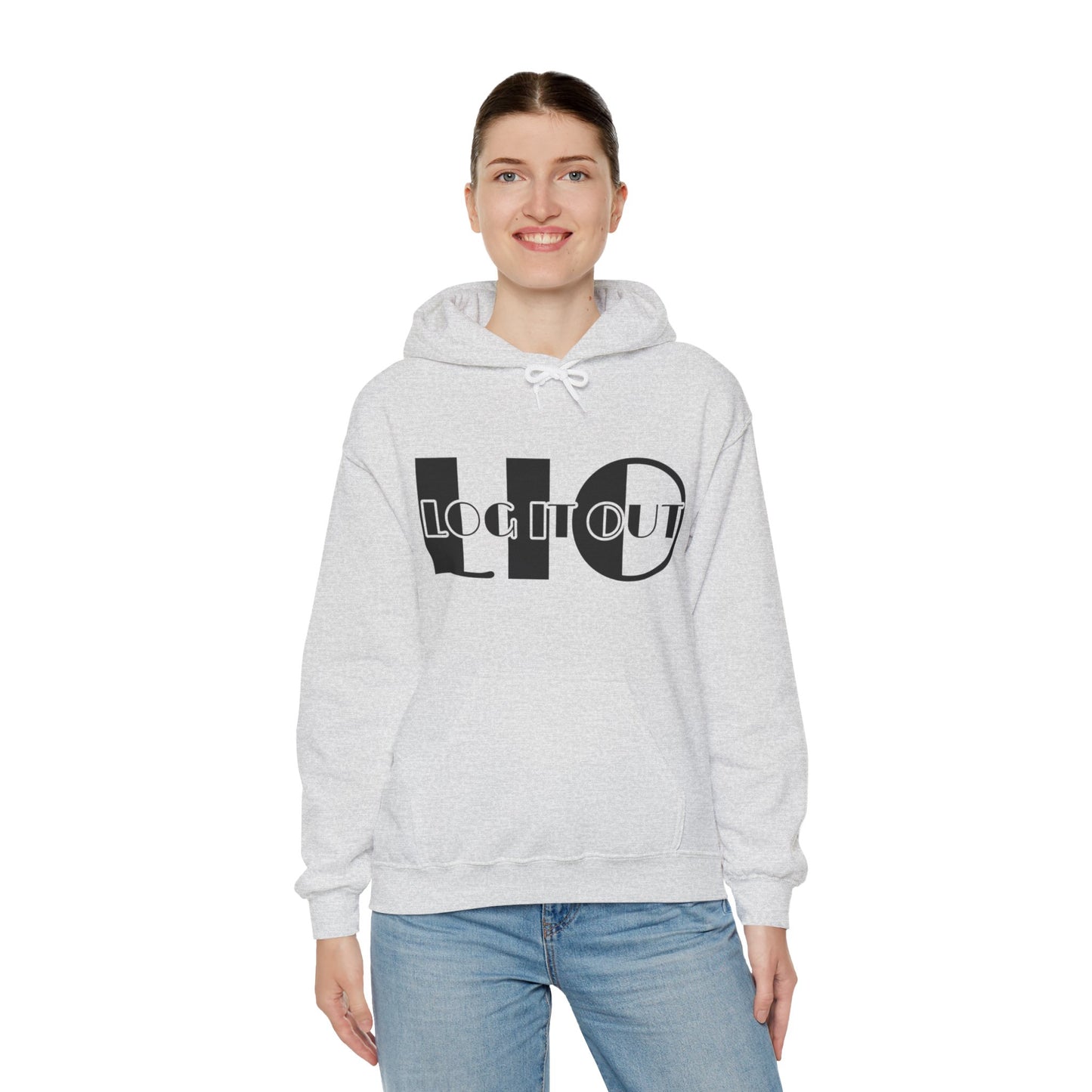 Log it out Unisex Heavy Blend™ Hooded Sweatshirt
