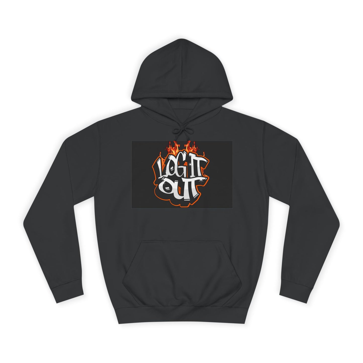 Stylish Unisex Hoodie with 'Log It Out' Design, Cozy Wear, Trendy Streetwear, Perfect for Parties