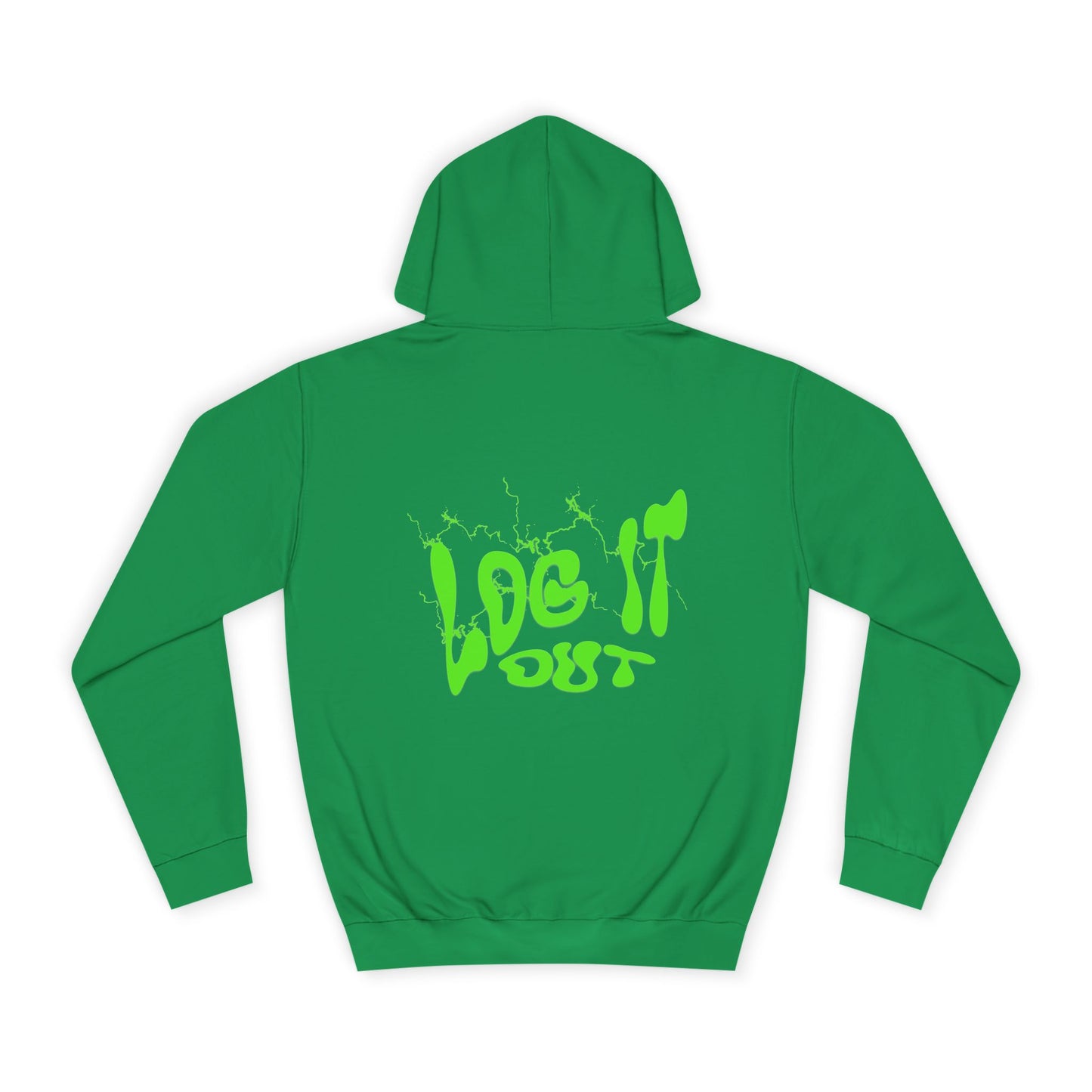 Vibrant Unisex Hoodie - "Log It Out" Motivational Wear, Perfect for Casual Days, Every day Life, Gift Eco-Friendly Style
