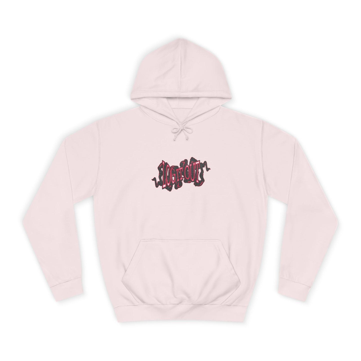 Unisex Hoodie with 'Log it Out' Design, Cozy Sweatshirt,Trendy Apparel, Gift, Lounge Wear, Trendy Hoodie