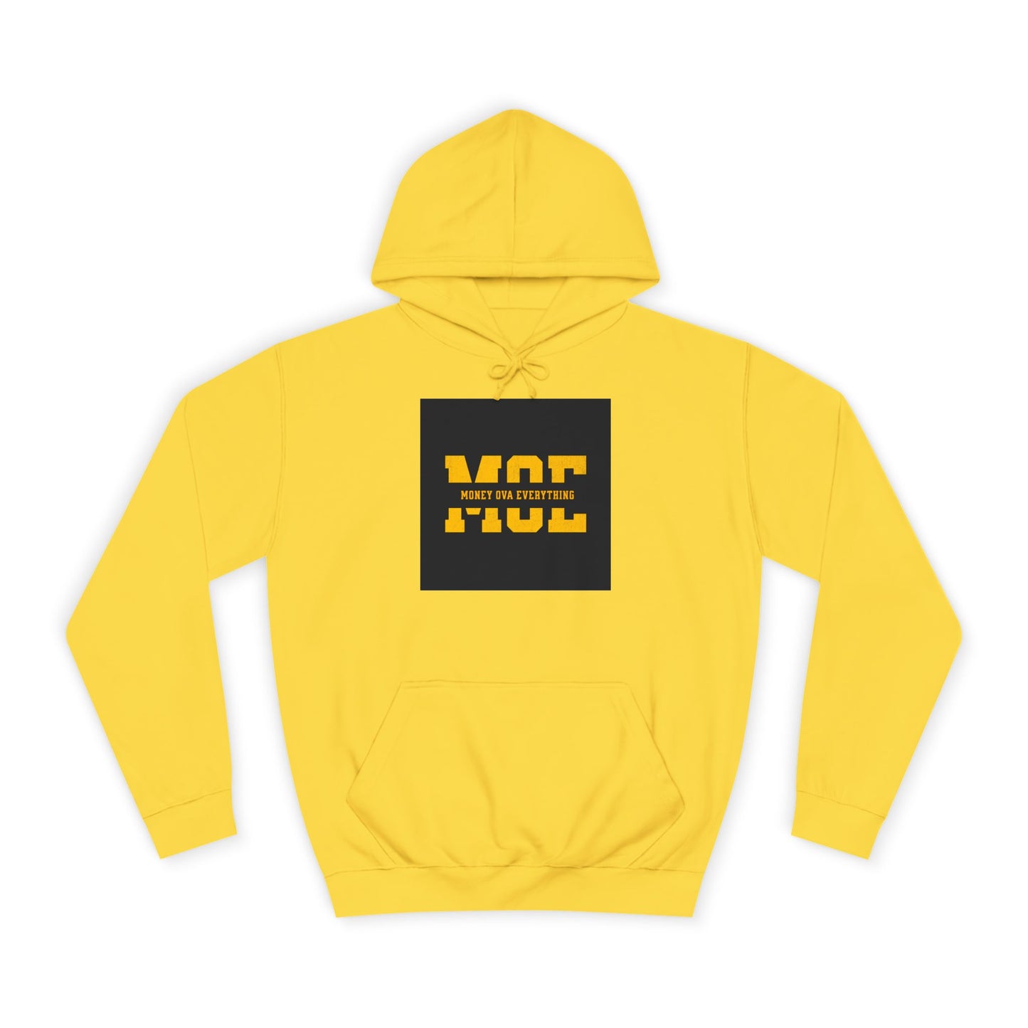 Unisex Hoodie with Bold Message, Money Ova Everything, Perfect for Every day, Money Over Everything, Casual Wear