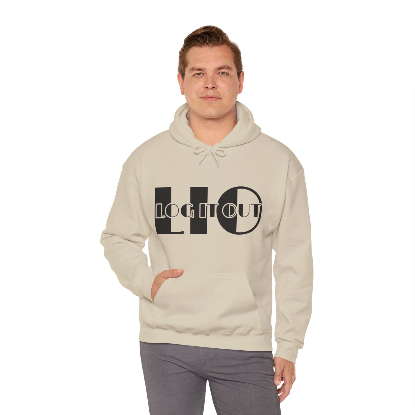 Log it out Unisex Heavy Blend™ Hooded Sweatshirt