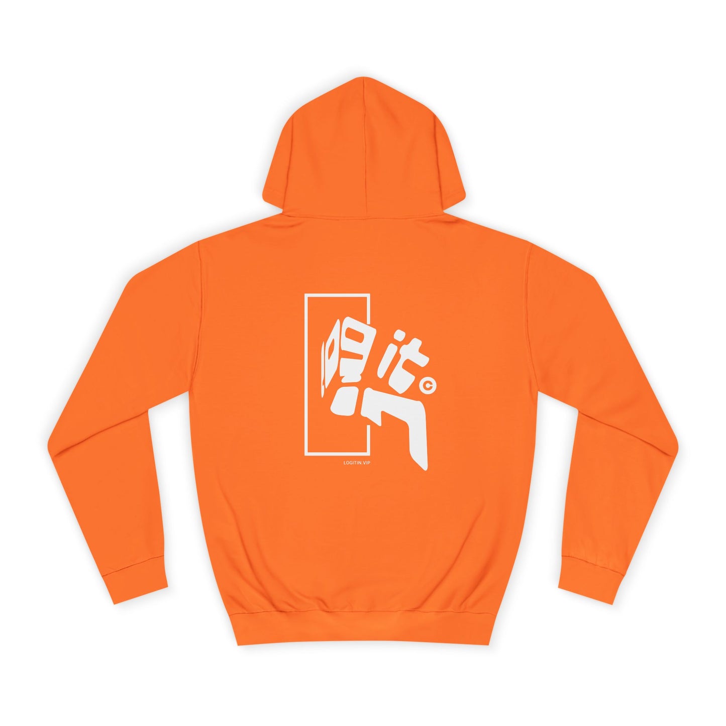 Unisex Log it in Hoodie with Bold Graphic, Casual Wear, Custom Apparel, Gift, Trendy Streetwear