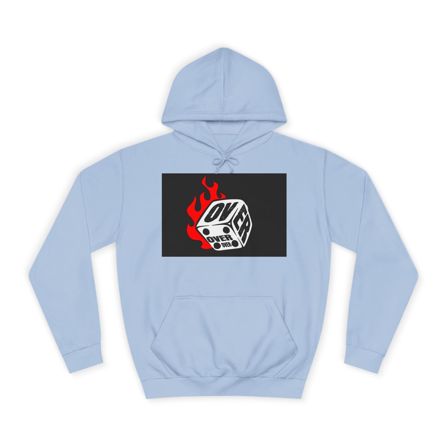 OVER Graphic Hoodie, Oversized Sweatshirt, Trendy Unisex Hoodie, Gift, Casual Layering Top