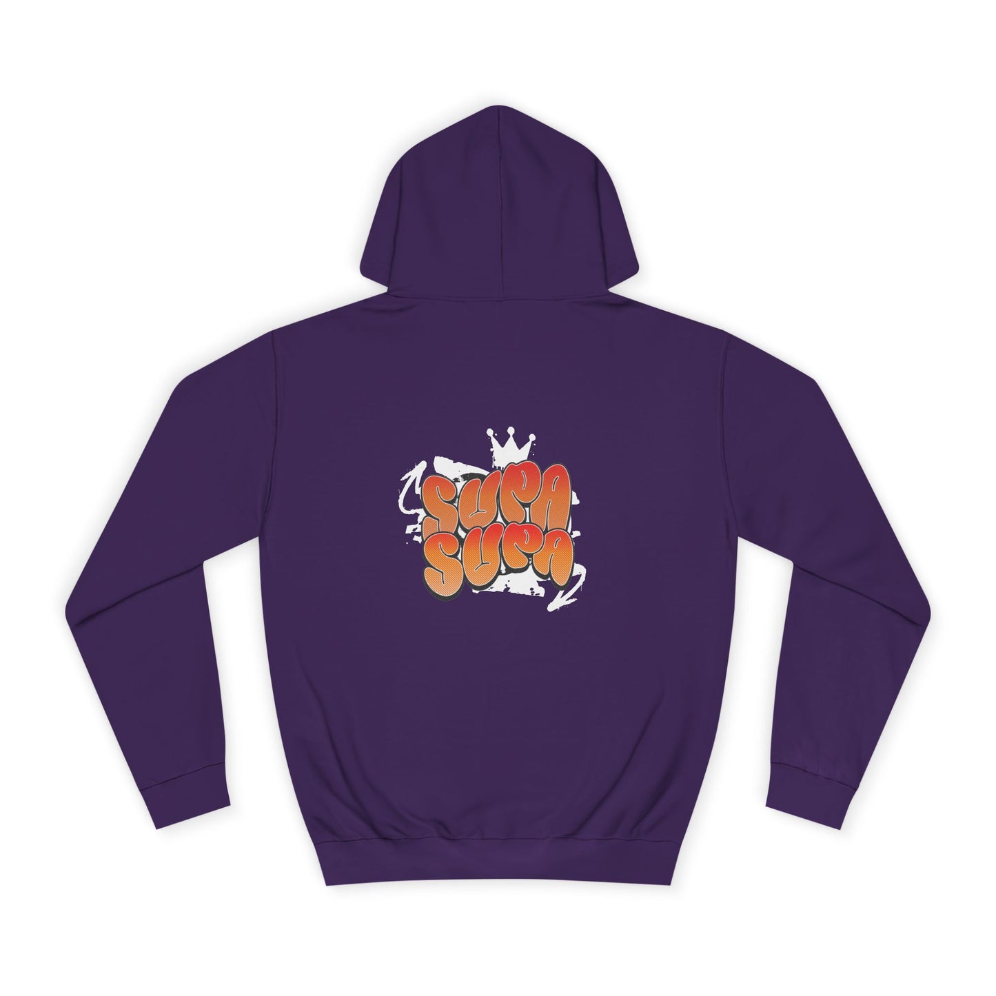 Unisex Hoodie with Retro 'Supa Supa' Design