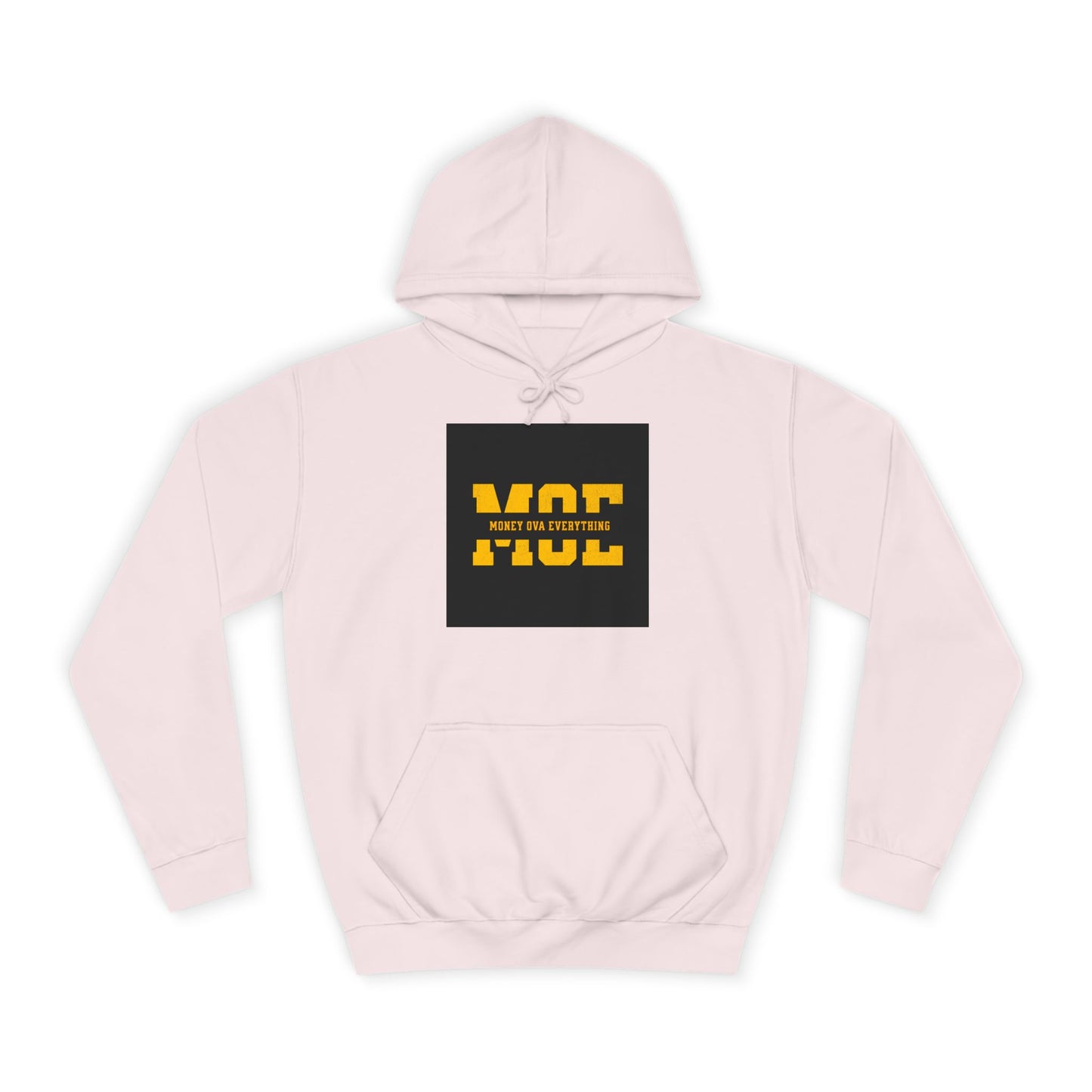 Unisex Hoodie with Bold Message, Money Ova Everything, Perfect for Every day, Money Over Everything, Casual Wear