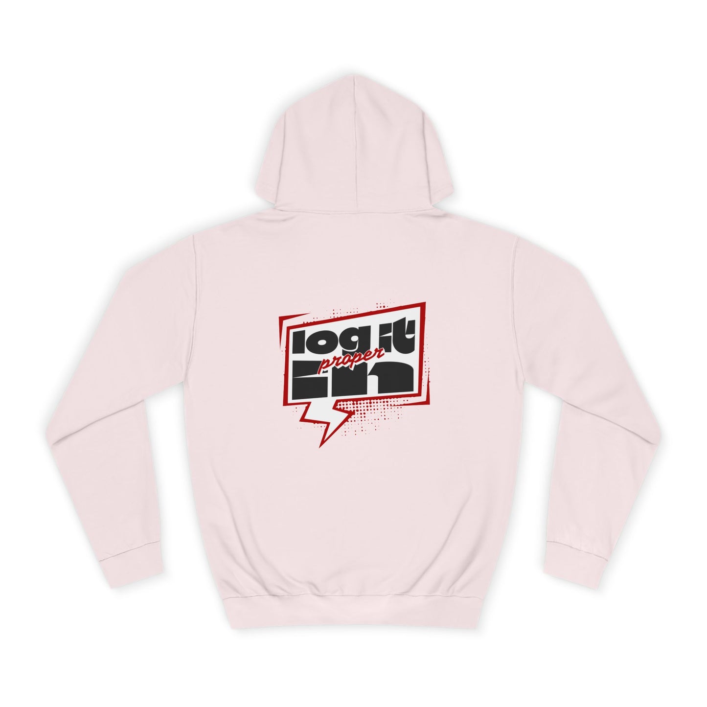 Unisex Log it in Hoodie - Casual Streetwear, College Apparel, Gift, Comfortable Hoodie, Unique Graphic Sweatshirt