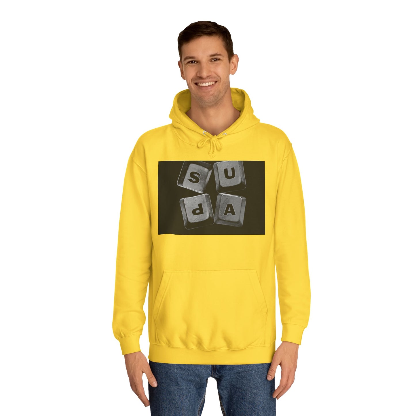 Unisex Hoodie with Graphic Design, Casual Wear, Cozy Layering,Spirit Wear
