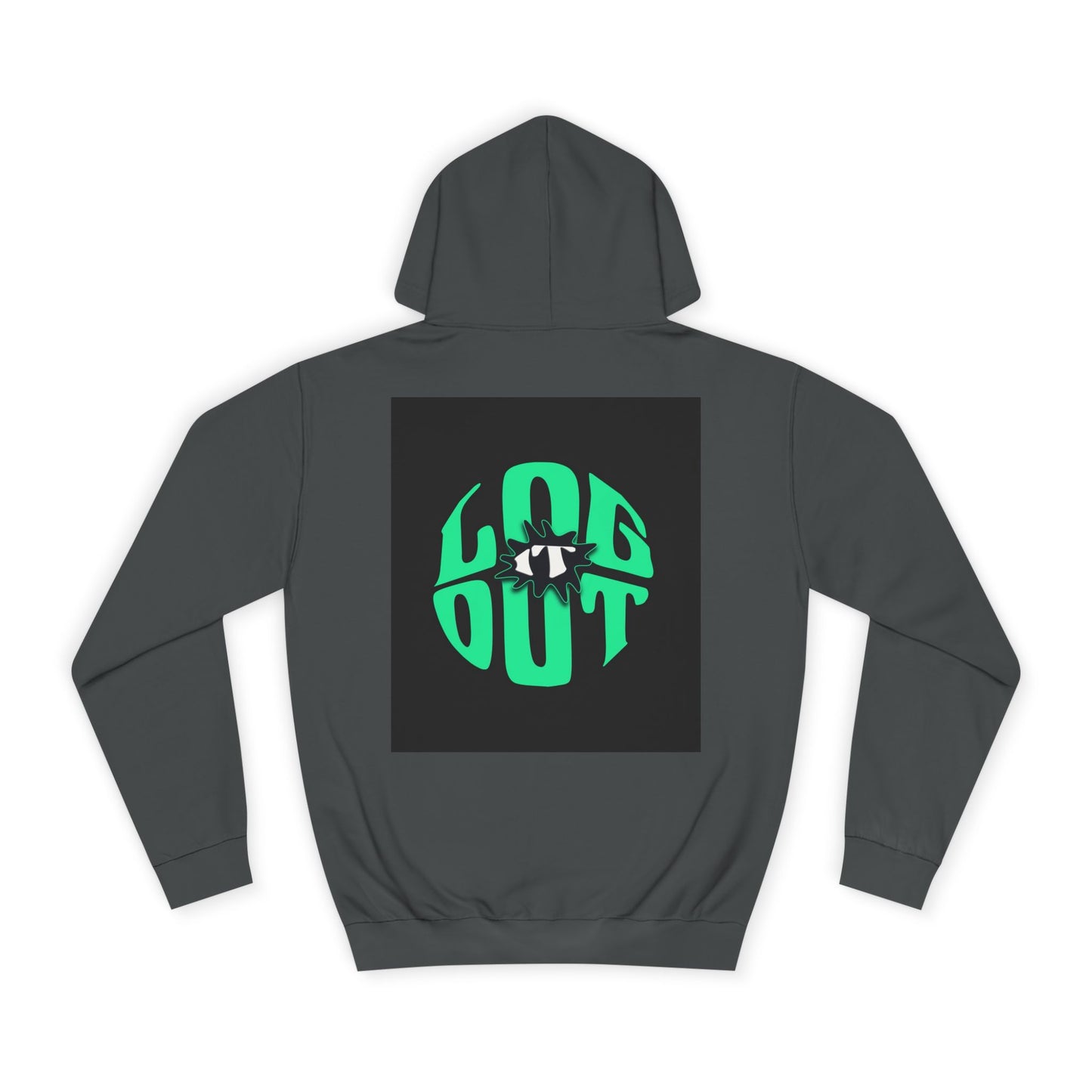 Unisex Hoodie with 'LOG IT OUT' Design, Casual Streetwear, Cool Gift, Cozy Lounge Wear, Perfect for Fall