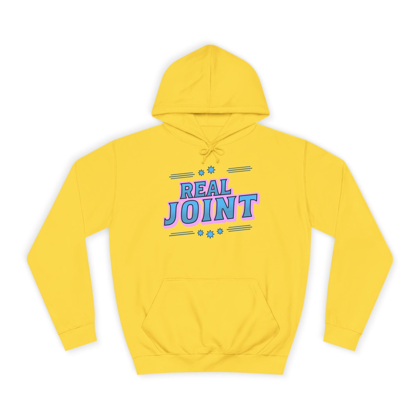 Unisex Hoodie - 'Real Joint' Graphic Sweatshirt for Casual Style