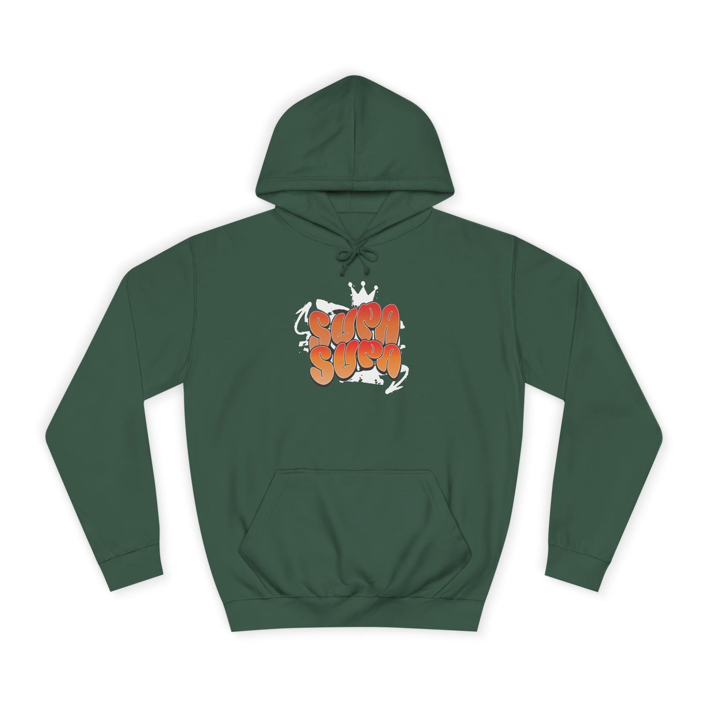 Unisex Hoodie with Retro 'Supa Supa' Design