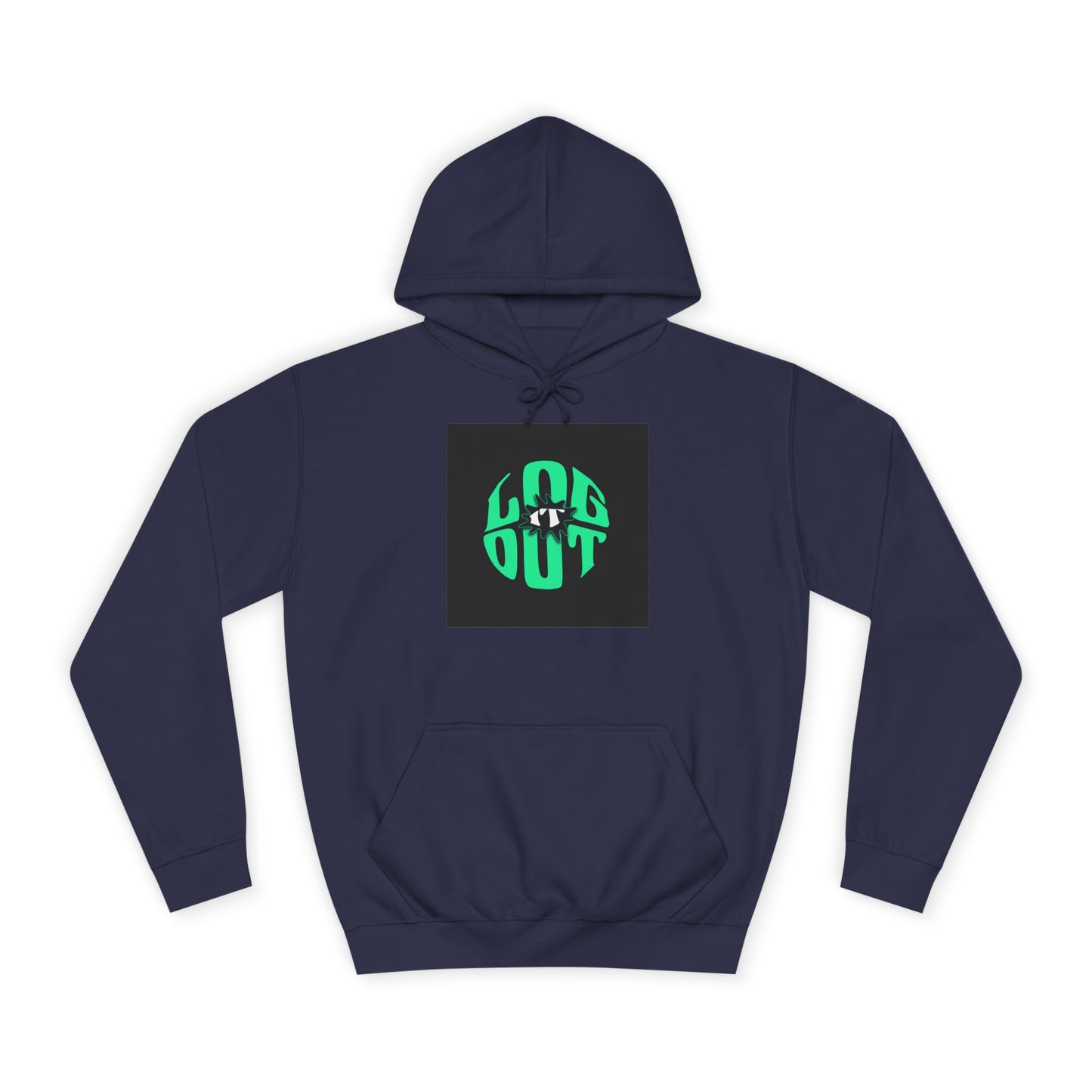 Unisex Hoodie with 'LOG IT OUT' Design, Casual Streetwear, Cool Gift, Cozy Lounge Wear, Perfect for Fall