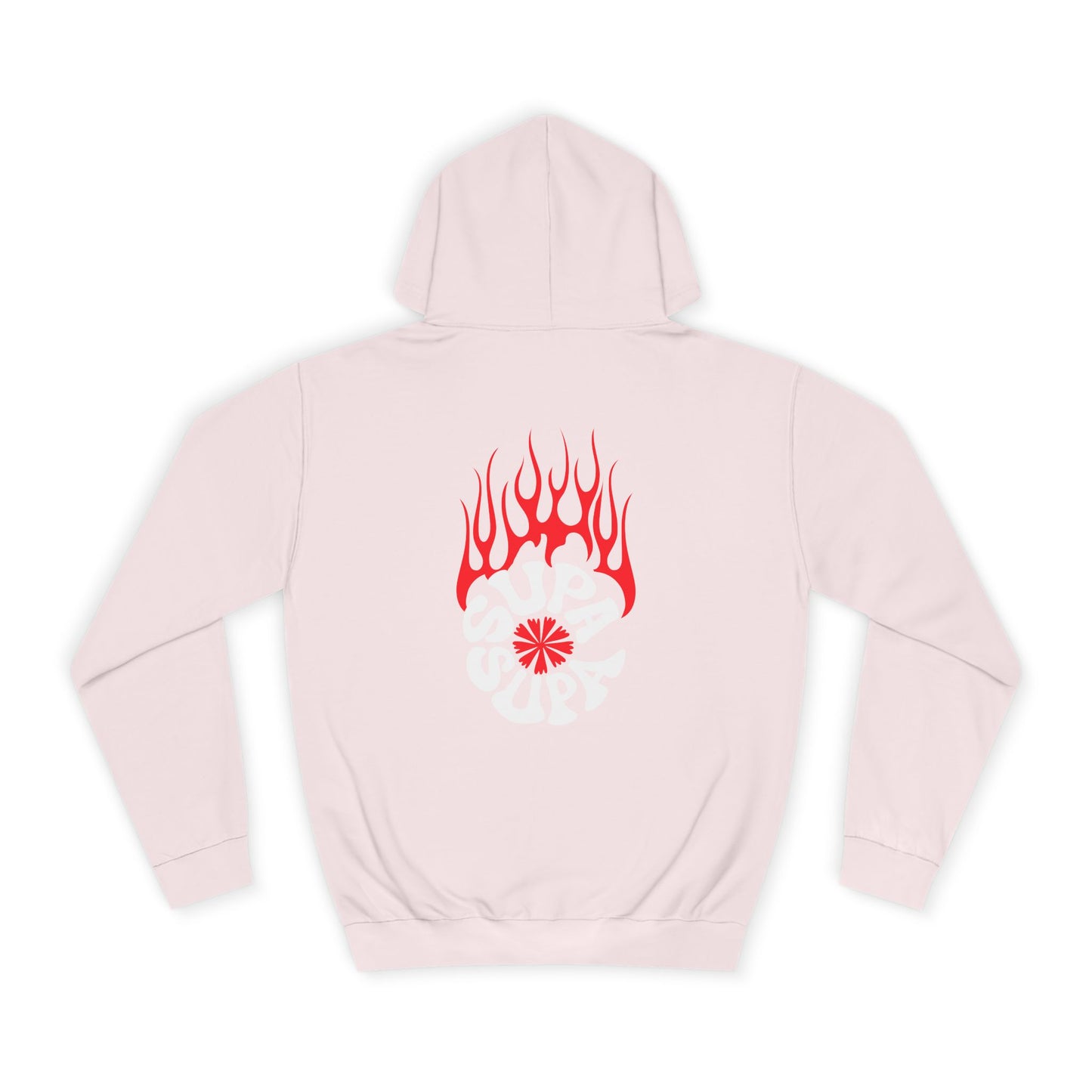 Unisex Flame Supa Supa Graphic Hoodie - Casual Streetwear