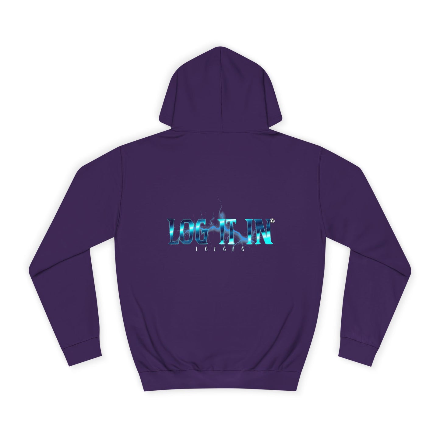 Unisex Hoodie with LOG IT IN Design - Casual Wear, Perfect Gift, Events, and Cozy Days
