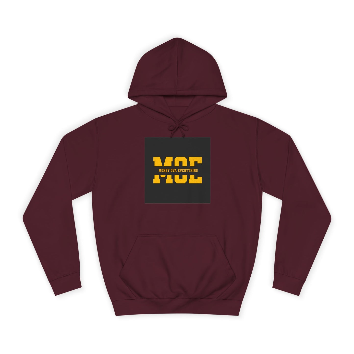Unisex Hoodie with Bold Message, Money Ova Everything, Perfect for Every day, Money Over Everything, Casual Wear